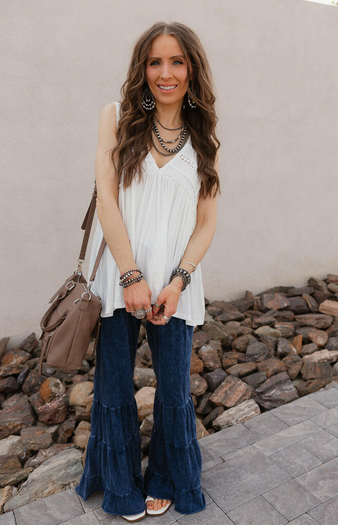 Dreamy Days Babydoll Tank Top-Tanks-Krush Kandy, Women's Online Fashion Boutique Located in Phoenix, Arizona (Scottsdale Area)