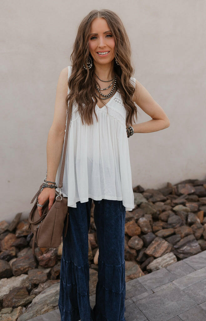 Dreamy Days Babydoll Tank Top-Tanks-Krush Kandy, Women's Online Fashion Boutique Located in Phoenix, Arizona (Scottsdale Area)