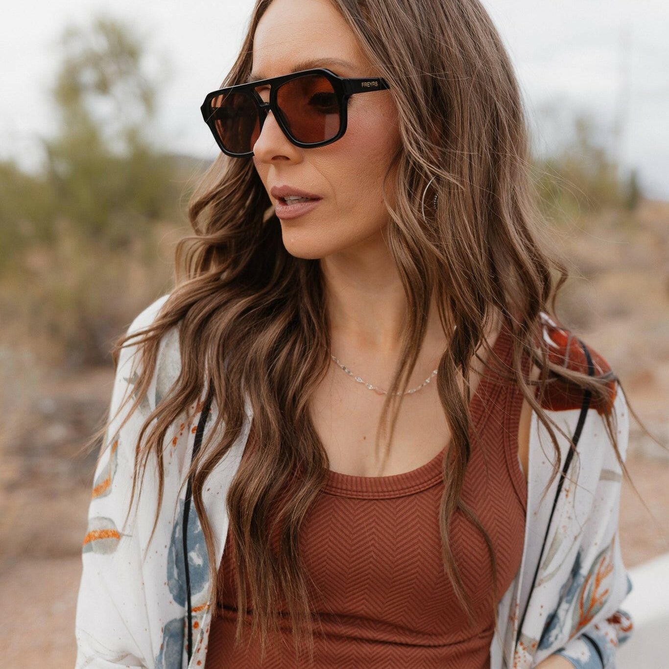 Havana Acetate Aviator Sunglasses-Sunglasses-Krush Kandy, Women's Online Fashion Boutique Located in Phoenix, Arizona (Scottsdale Area)