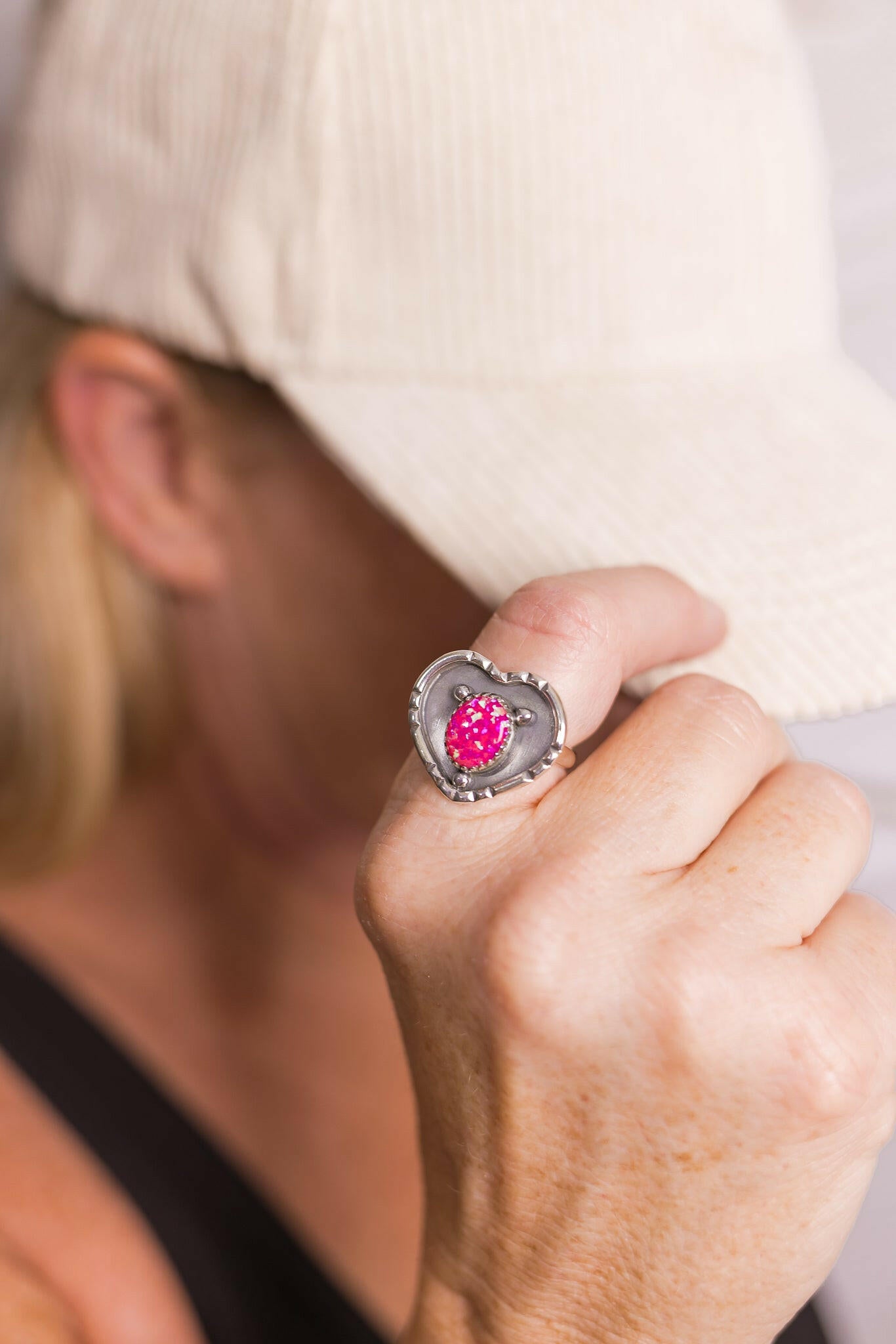 Little Heart Single Stone Ring-Ring Sizers-Krush Kandy, Women's Online Fashion Boutique Located in Phoenix, Arizona (Scottsdale Area)