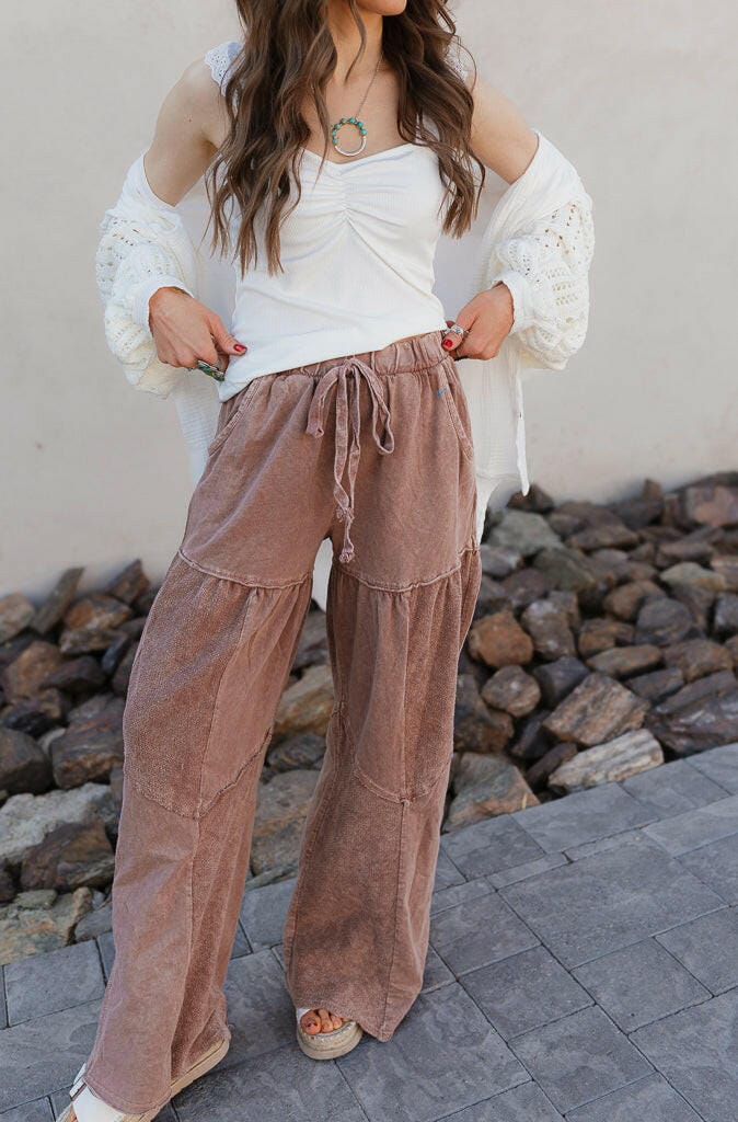 Desert Daze Mineral Wash Wide-Leg Pants-Bottoms-Krush Kandy, Women's Online Fashion Boutique Located in Phoenix, Arizona (Scottsdale Area)