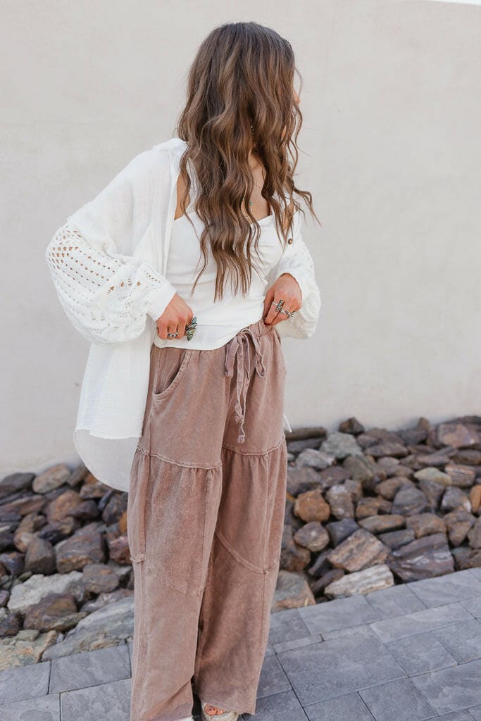 Desert Daze Mineral Wash Wide-Leg Pants-Bottoms-Krush Kandy, Women's Online Fashion Boutique Located in Phoenix, Arizona (Scottsdale Area)