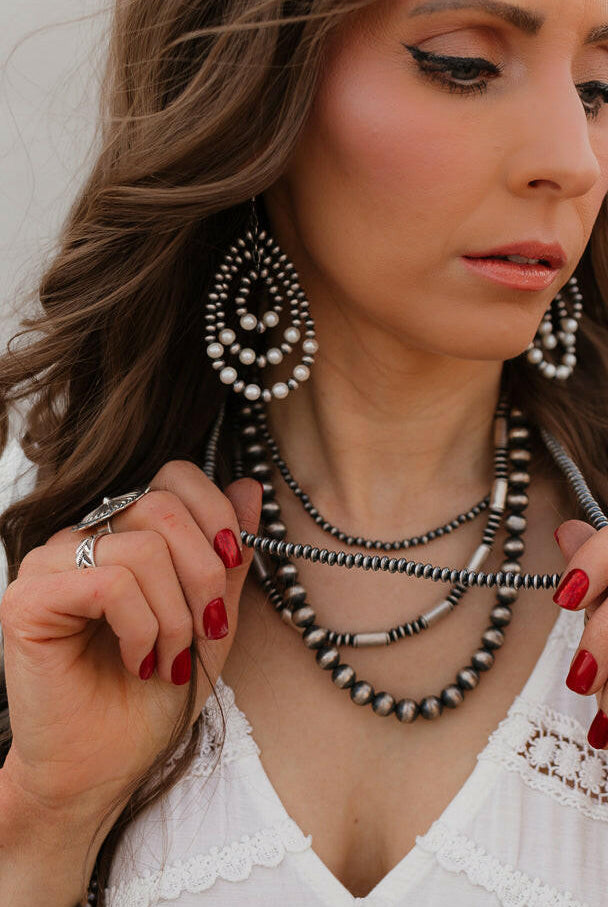 5mm Saucer Desert Pearl Necklaces-Chain Necklaces-Krush Kandy, Women's Online Fashion Boutique Located in Phoenix, Arizona (Scottsdale Area)