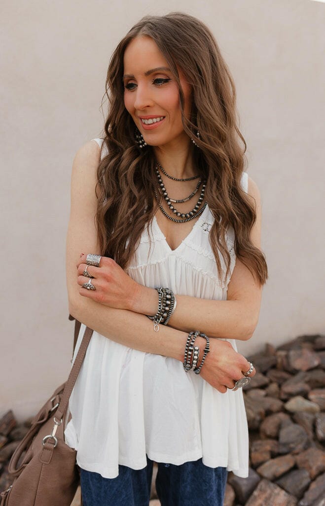 8mm Desert Pearl Necklaces-Necklaces-Krush Kandy, Women's Online Fashion Boutique Located in Phoenix, Arizona (Scottsdale Area)