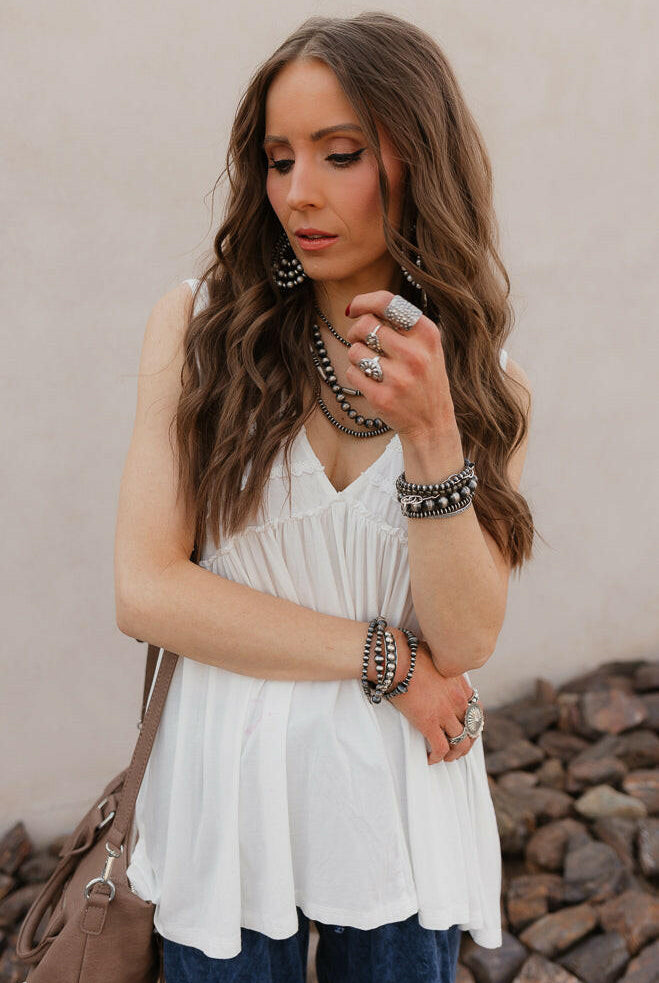 8mm Desert Pearl Necklaces-Necklaces-Krush Kandy, Women's Online Fashion Boutique Located in Phoenix, Arizona (Scottsdale Area)