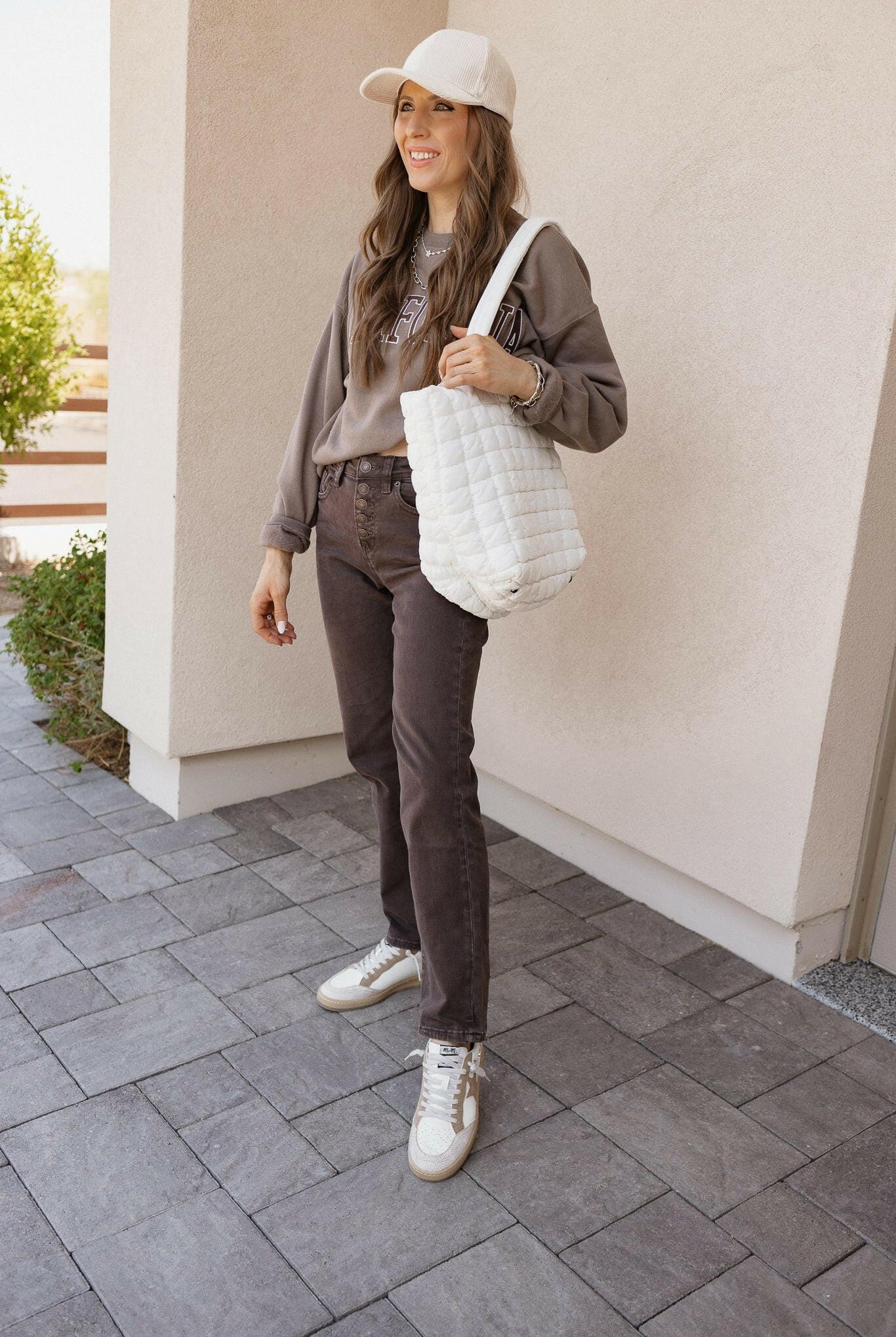 California Embroidered Crewneck-Sweatshirts-Krush Kandy, Women's Online Fashion Boutique Located in Phoenix, Arizona (Scottsdale Area)