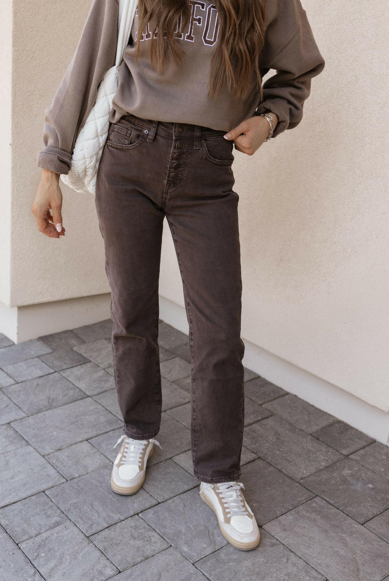 MICA 90s Vintage Brown 5 Fly Button Denim-Jeans-Krush Kandy, Women's Online Fashion Boutique Located in Phoenix, Arizona (Scottsdale Area)