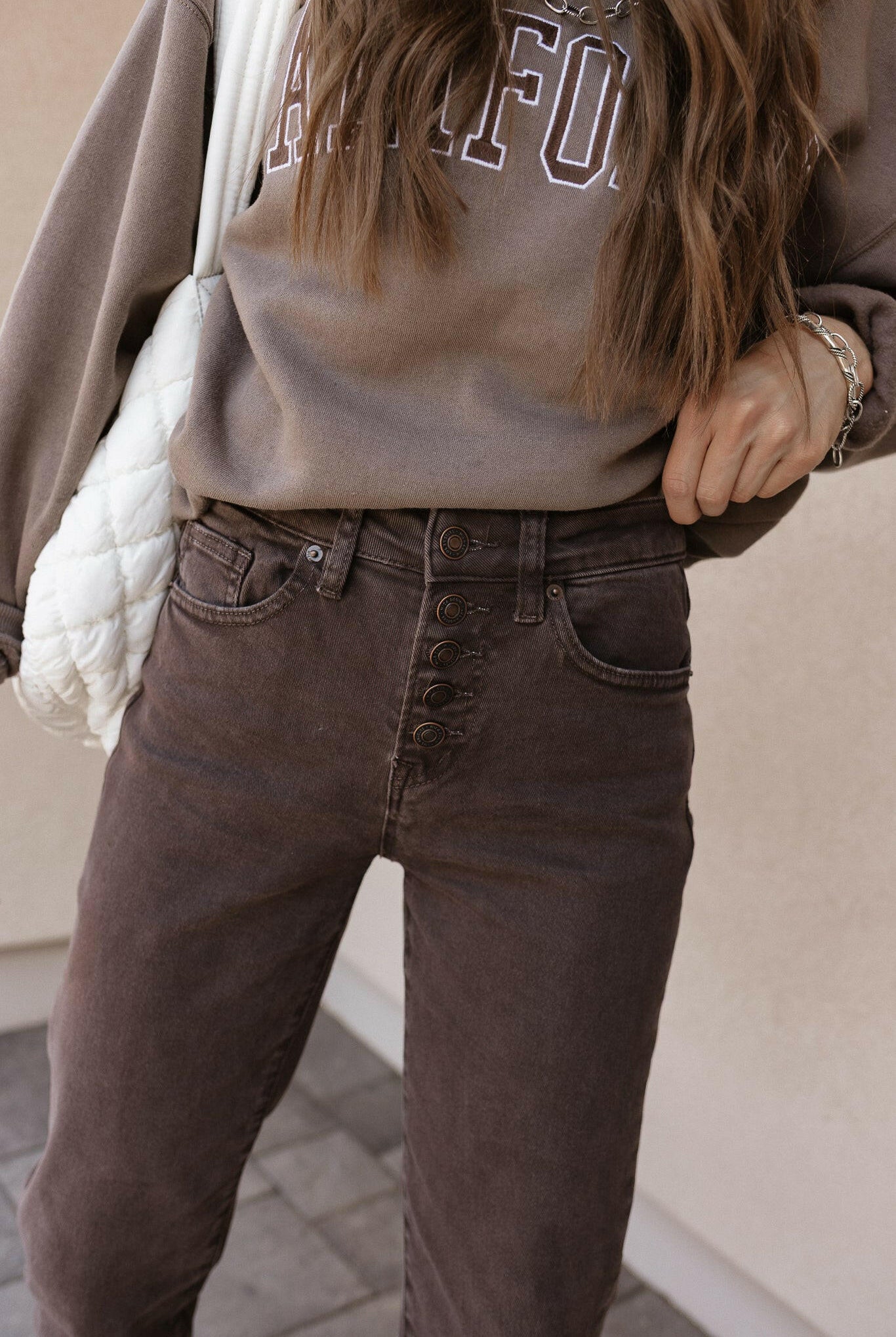 MICA 90s Vintage Brown 5 Fly Button Denim-Jeans-Krush Kandy, Women's Online Fashion Boutique Located in Phoenix, Arizona (Scottsdale Area)