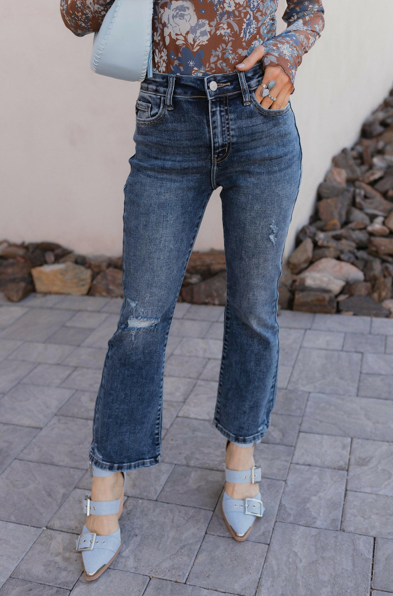 Kancan Bella Vista High-Rise Crop Flare Jeans-Jeans-Krush Kandy, Women's Online Fashion Boutique Located in Phoenix, Arizona (Scottsdale Area)