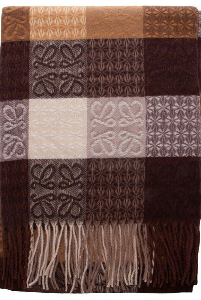 Color Block Plaid Scarf with Fringe and Butterfly Design-Scarves-Krush Kandy, Women's Online Fashion Boutique Located in Phoenix, Arizona (Scottsdale Area)