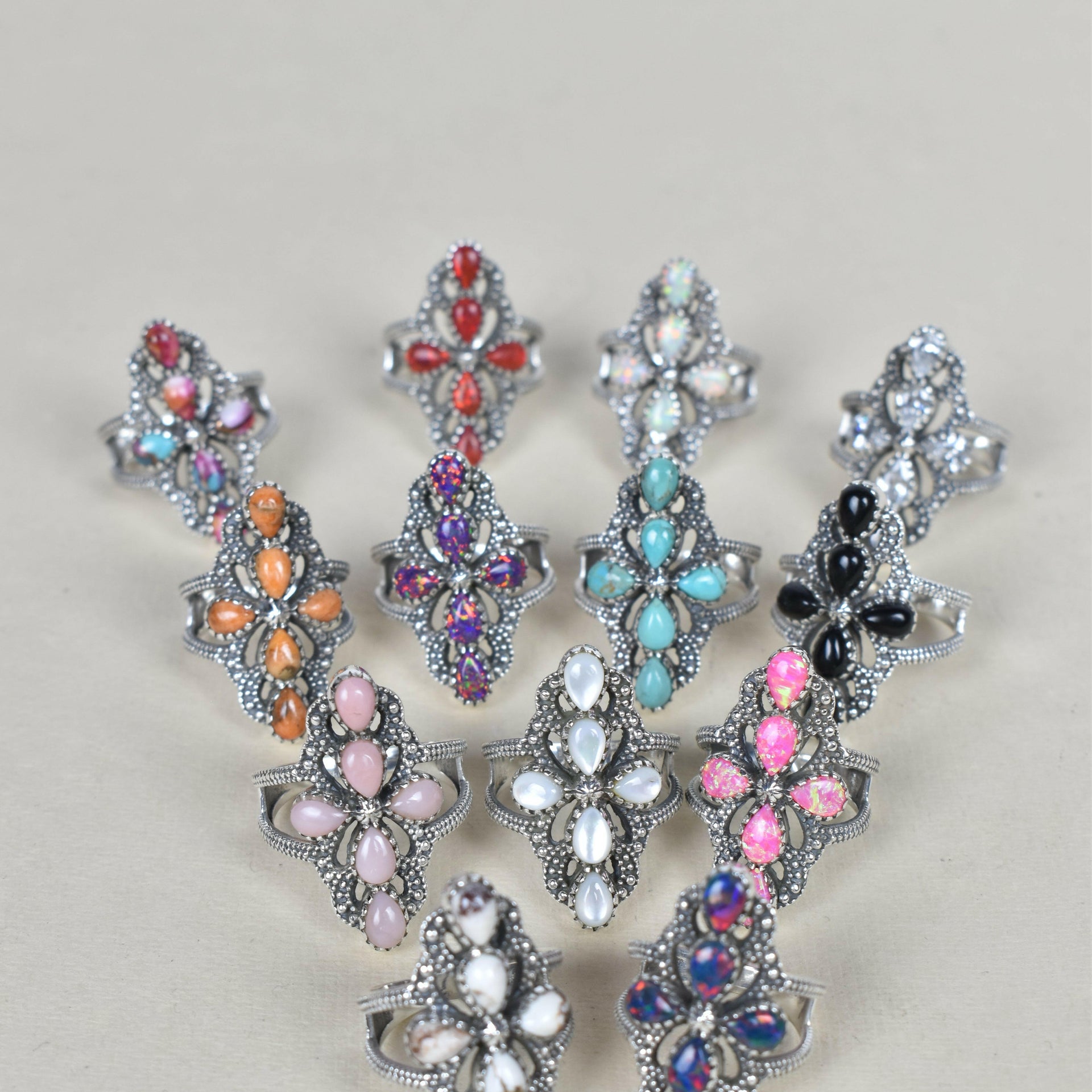 Victoria Sterling Silver Stone Crawler Ring-Crawler Rings-Krush Kandy, Women's Online Fashion Boutique Located in Phoenix, Arizona (Scottsdale Area)