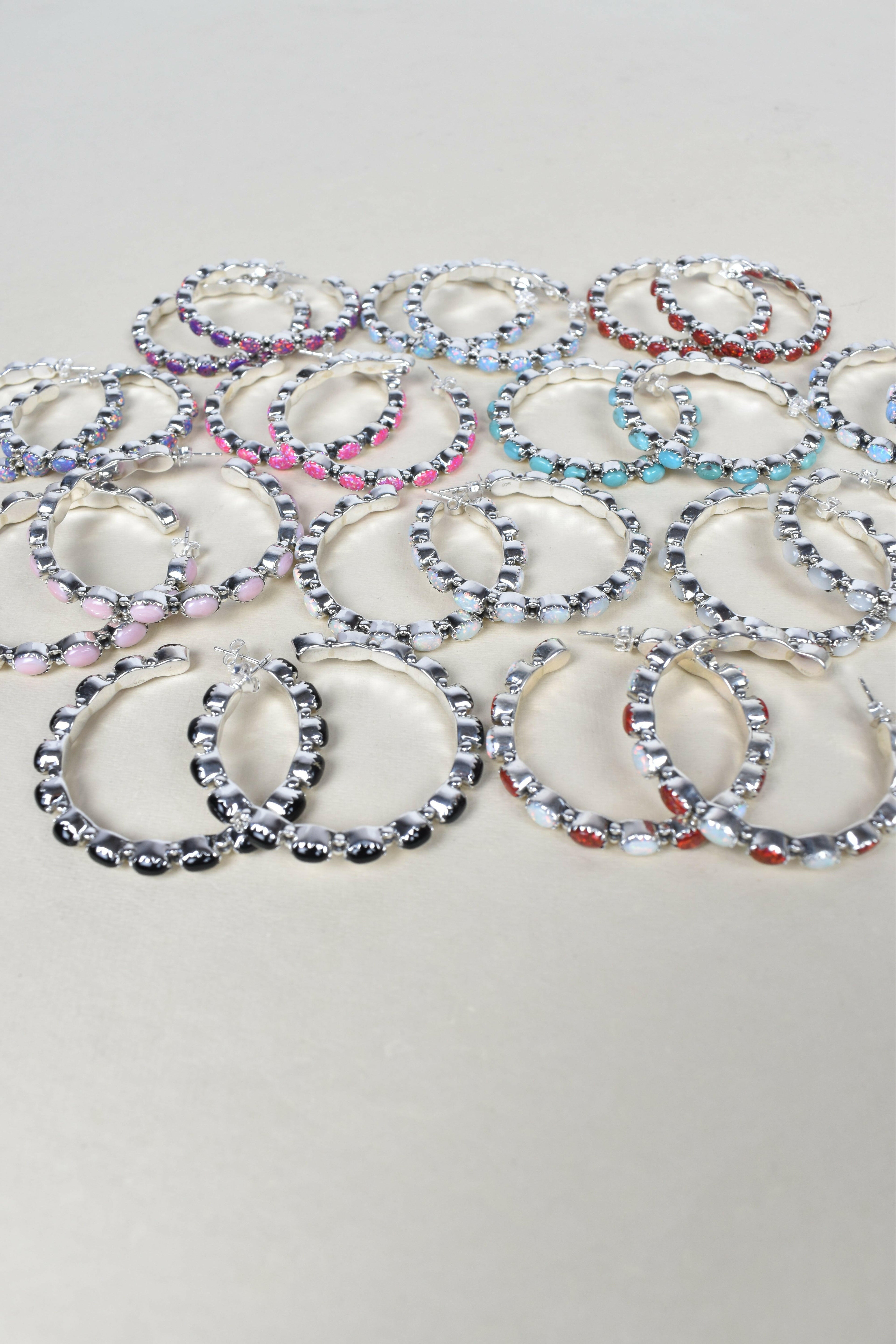 Tiffany Sterling Silver Hoop Earrings | PREORDER NOW OPEN-Hoop Earrings-Krush Kandy, Women's Online Fashion Boutique Located in Phoenix, Arizona (Scottsdale Area)