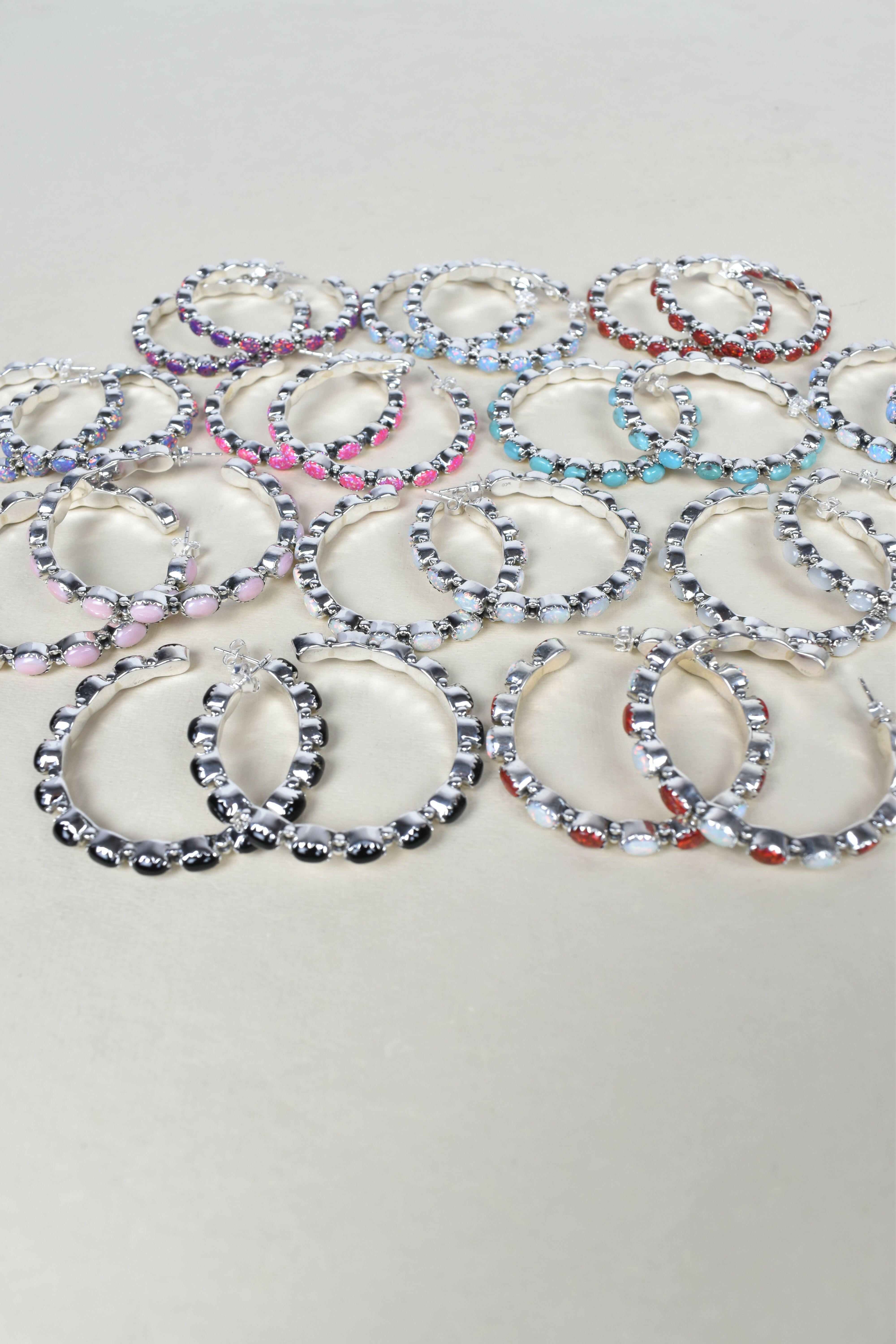 Tiffany Sterling Silver Hoop Earrings | PREORDER NOW OPEN-Hoop Earrings-Krush Kandy, Women's Online Fashion Boutique Located in Phoenix, Arizona (Scottsdale Area)