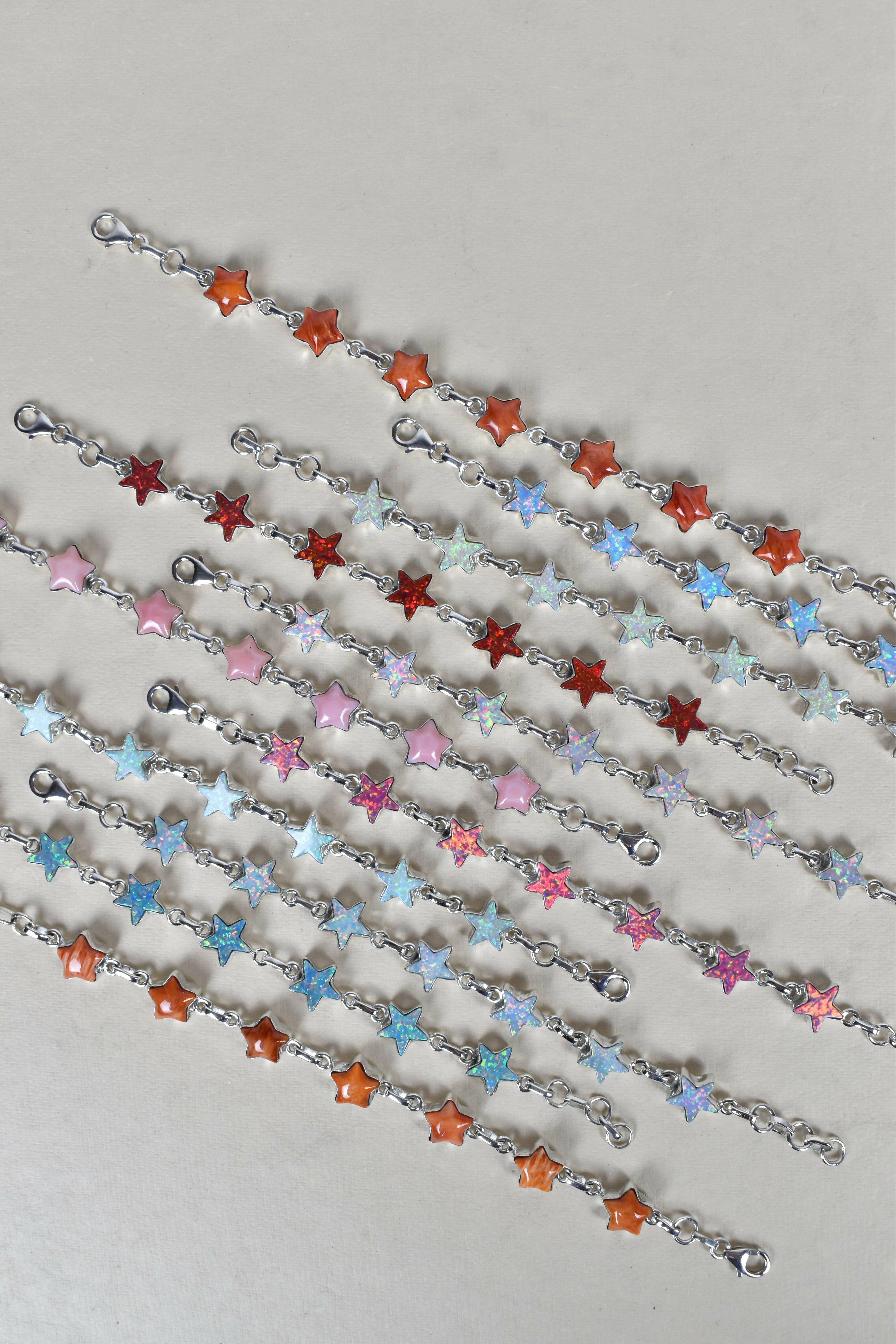 7 Star General Sterling Silver Bracelet-Gemstone Bracelets-Krush Kandy, Women's Online Fashion Boutique Located in Phoenix, Arizona (Scottsdale Area)