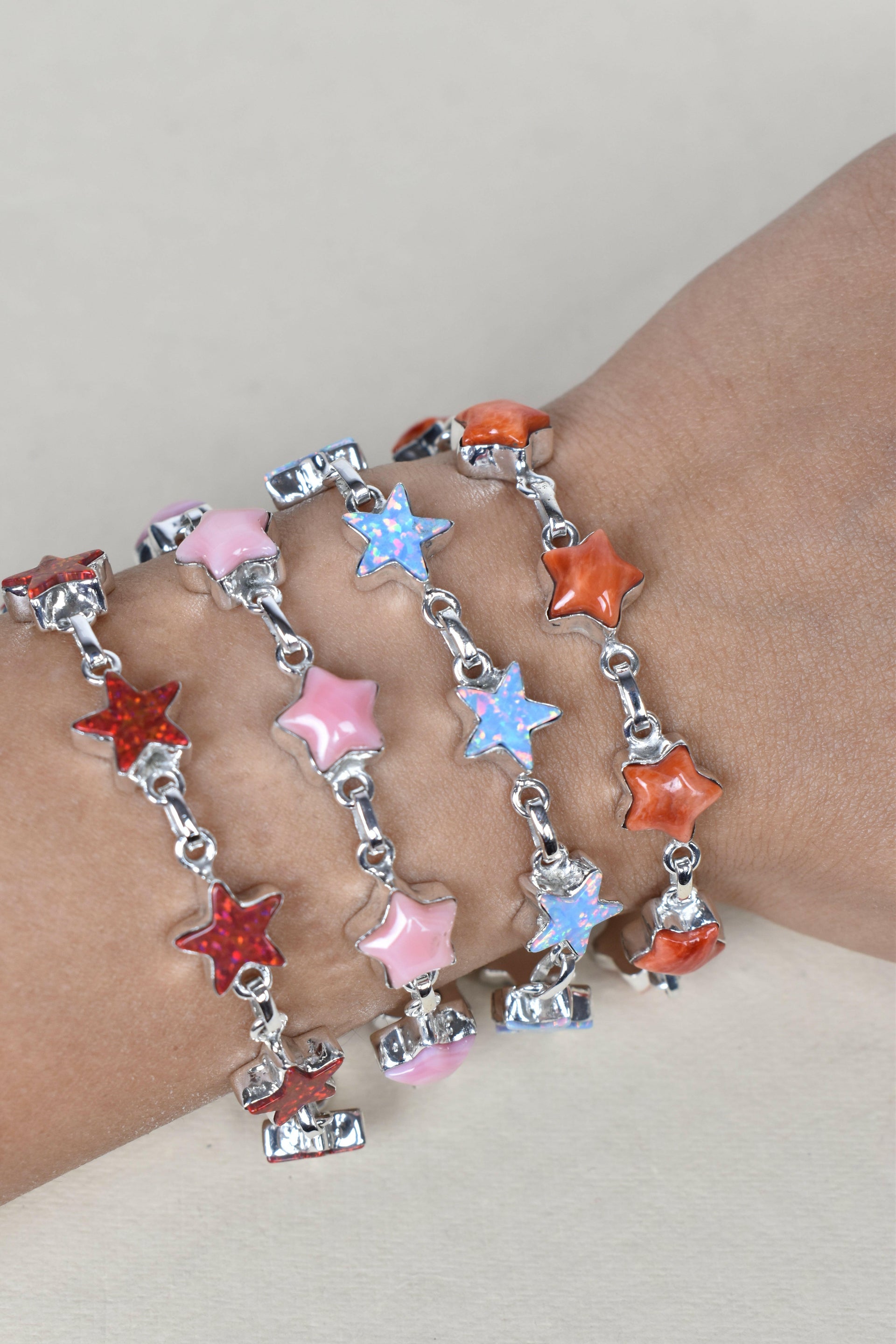 7 Star General Sterling Silver Bracelet-Gemstone Bracelets-Krush Kandy, Women's Online Fashion Boutique Located in Phoenix, Arizona (Scottsdale Area)