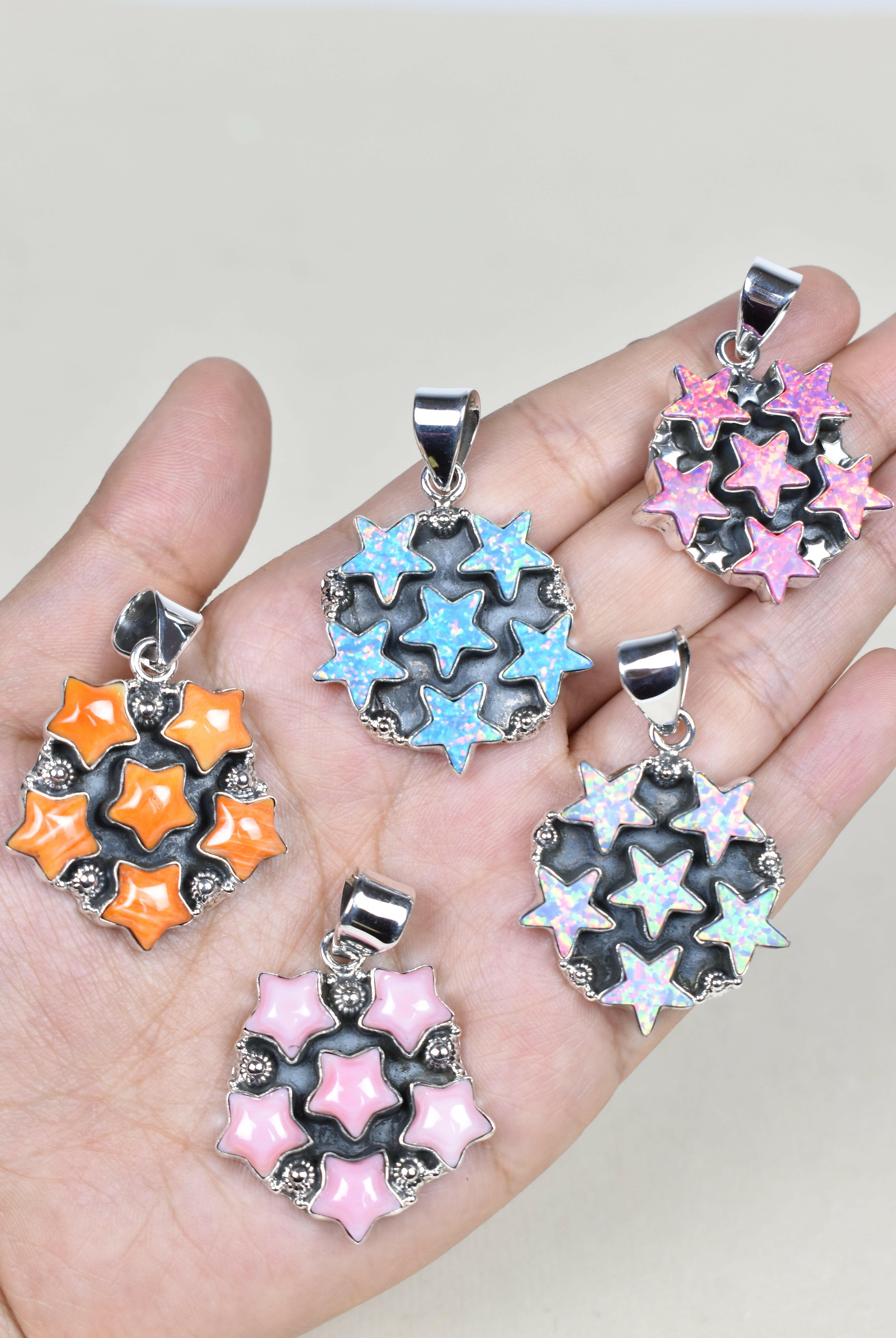 5 Star General Sterling Silver Pendant-Pendant Necklaces-Krush Kandy, Women's Online Fashion Boutique Located in Phoenix, Arizona (Scottsdale Area)