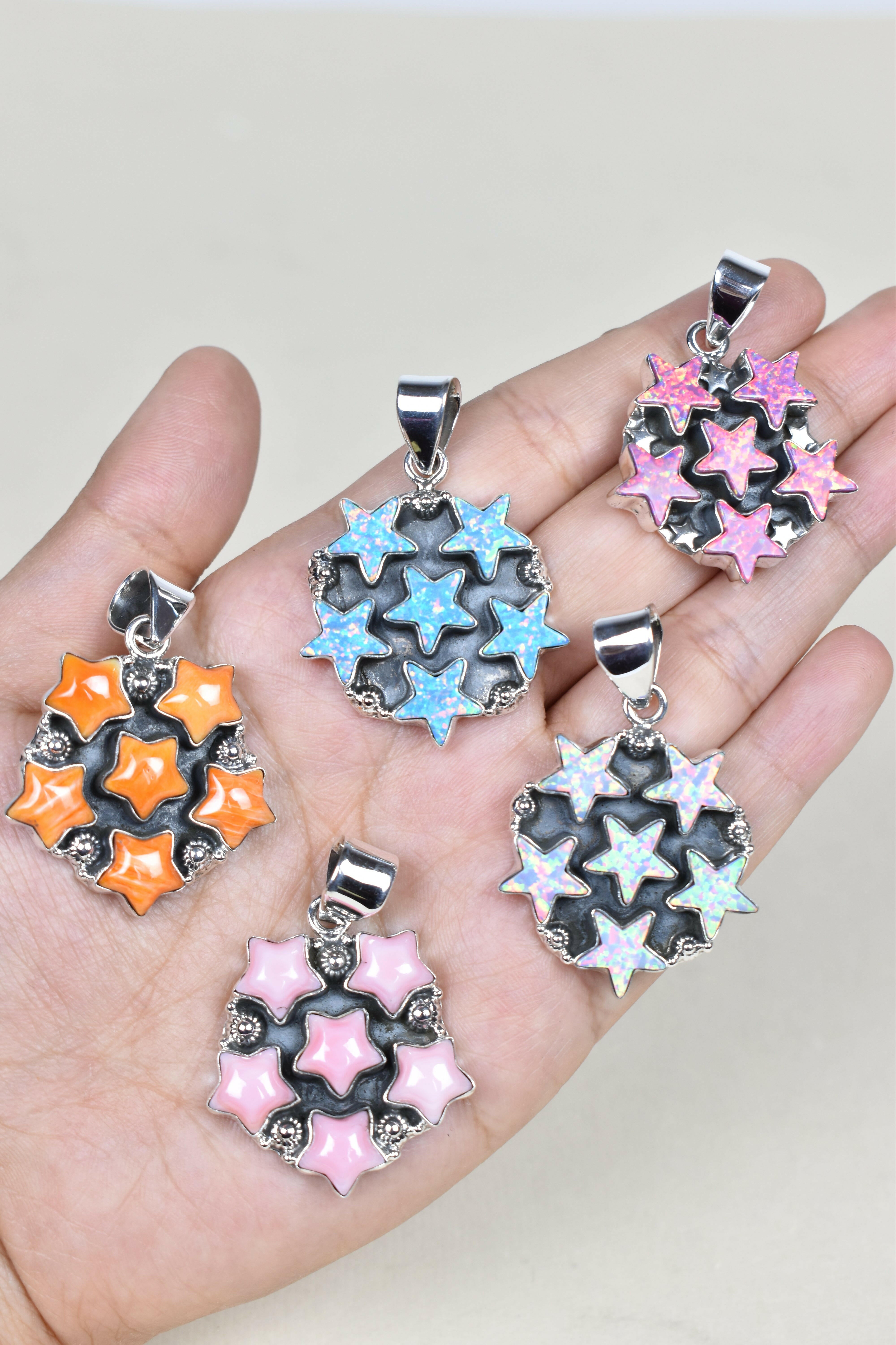 5 Star General Sterling Silver Pendant-Pendant Necklaces-Krush Kandy, Women's Online Fashion Boutique Located in Phoenix, Arizona (Scottsdale Area)