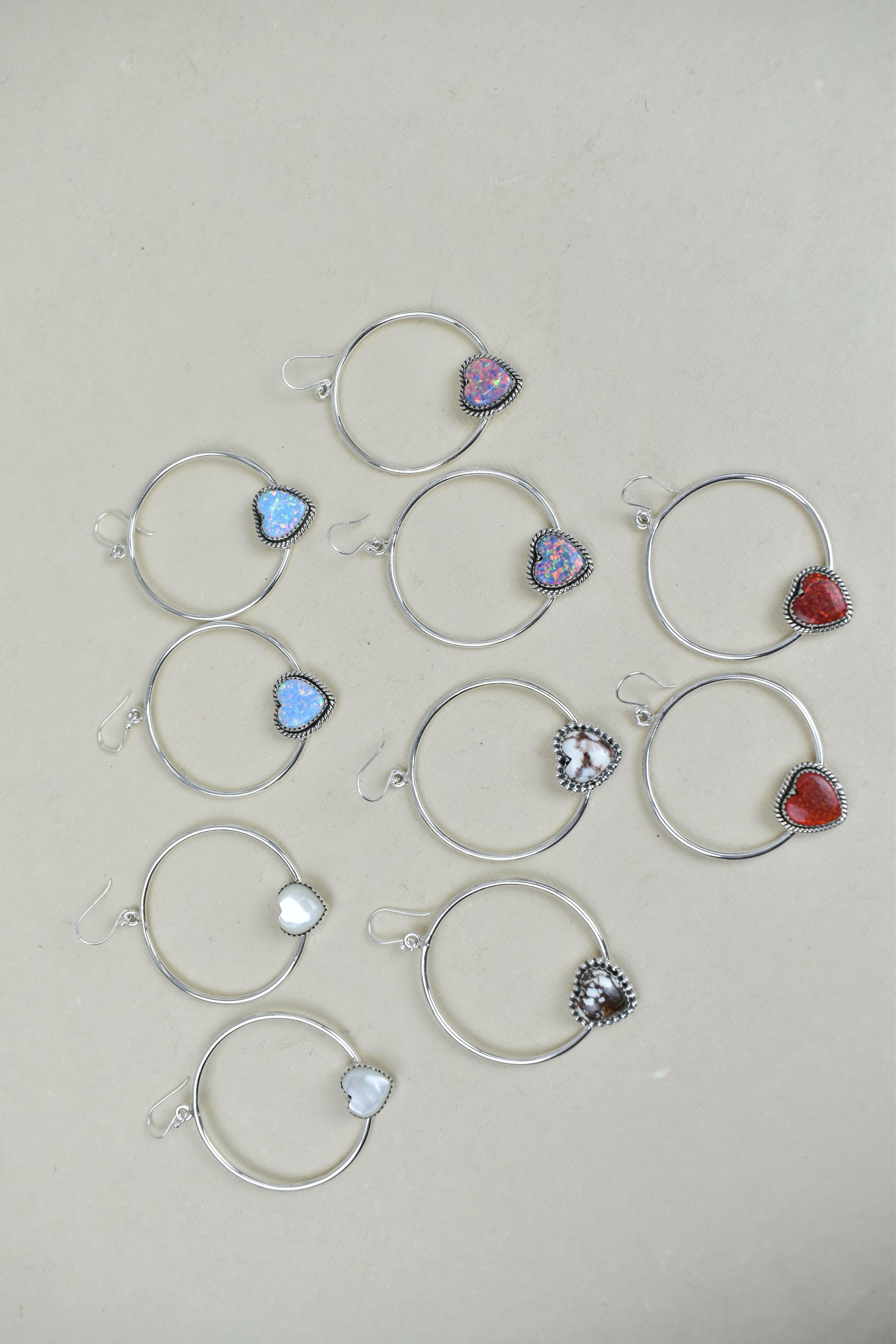 Heartfelt Hoop Earrings-Hoop Earrings-Krush Kandy, Women's Online Fashion Boutique Located in Phoenix, Arizona (Scottsdale Area)