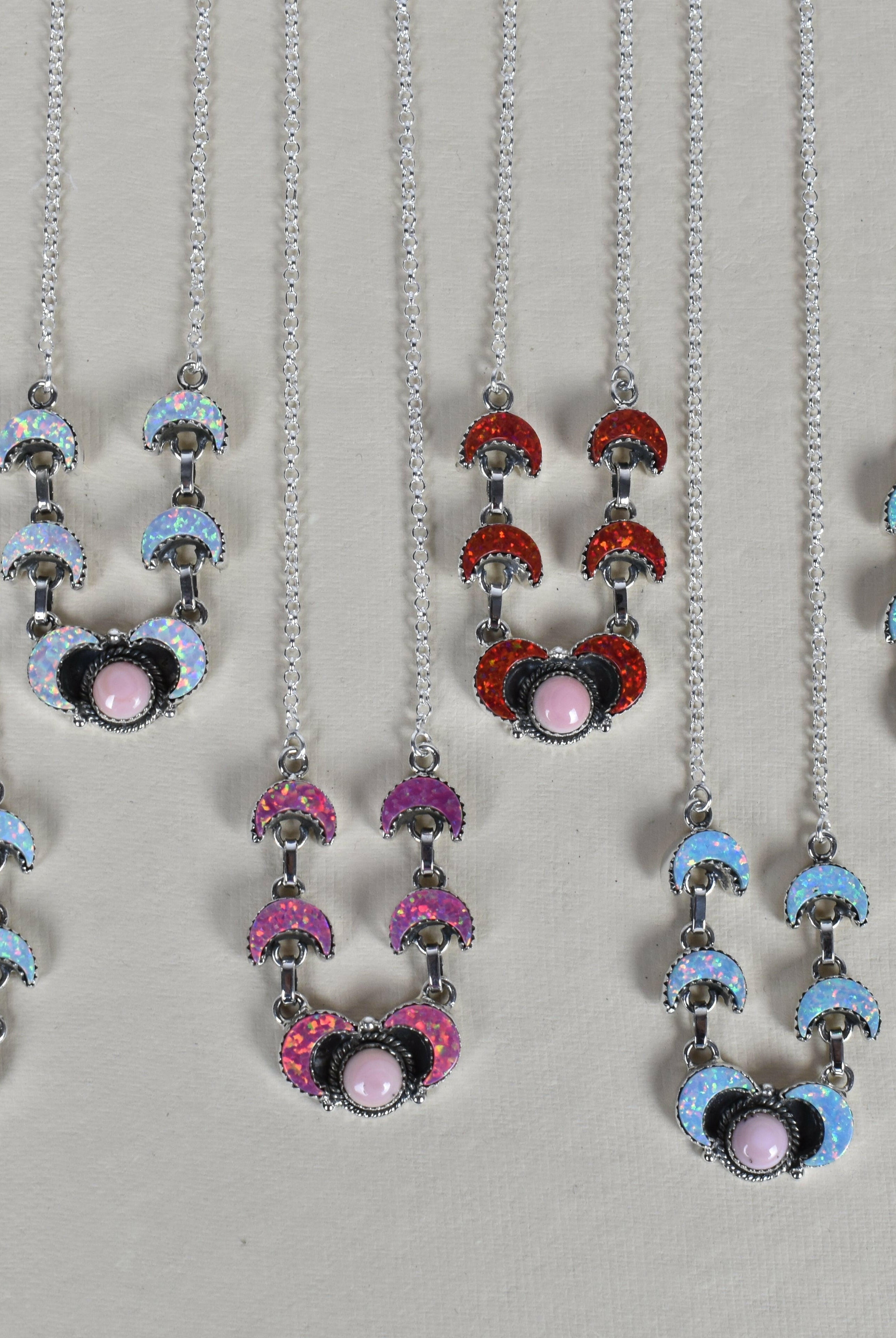 Lunar Crescent Necklace-Chain Necklaces-Krush Kandy, Women's Online Fashion Boutique Located in Phoenix, Arizona (Scottsdale Area)
