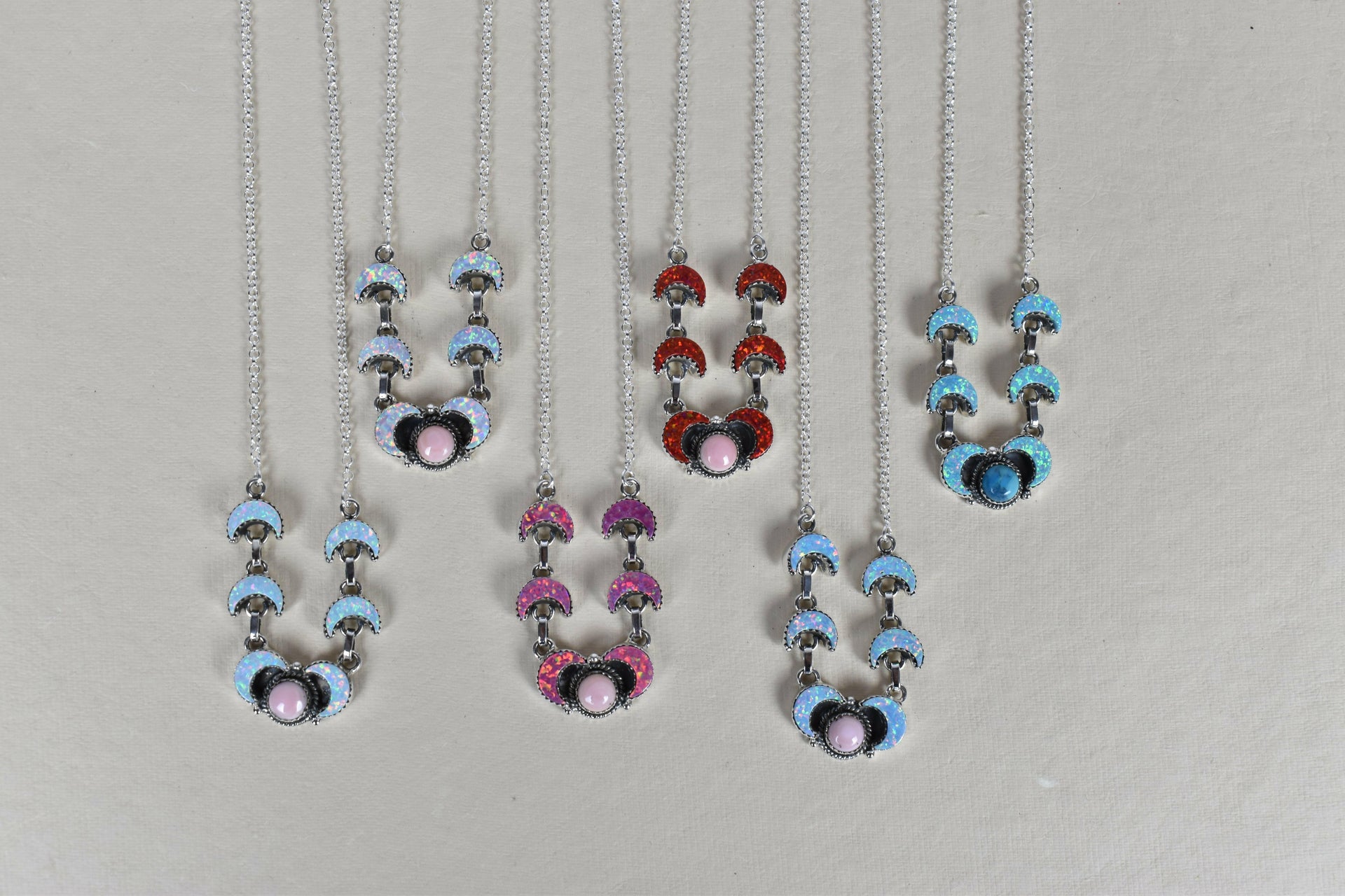 Lunar Crescent Necklace-Chain Necklaces-Krush Kandy, Women's Online Fashion Boutique Located in Phoenix, Arizona (Scottsdale Area)