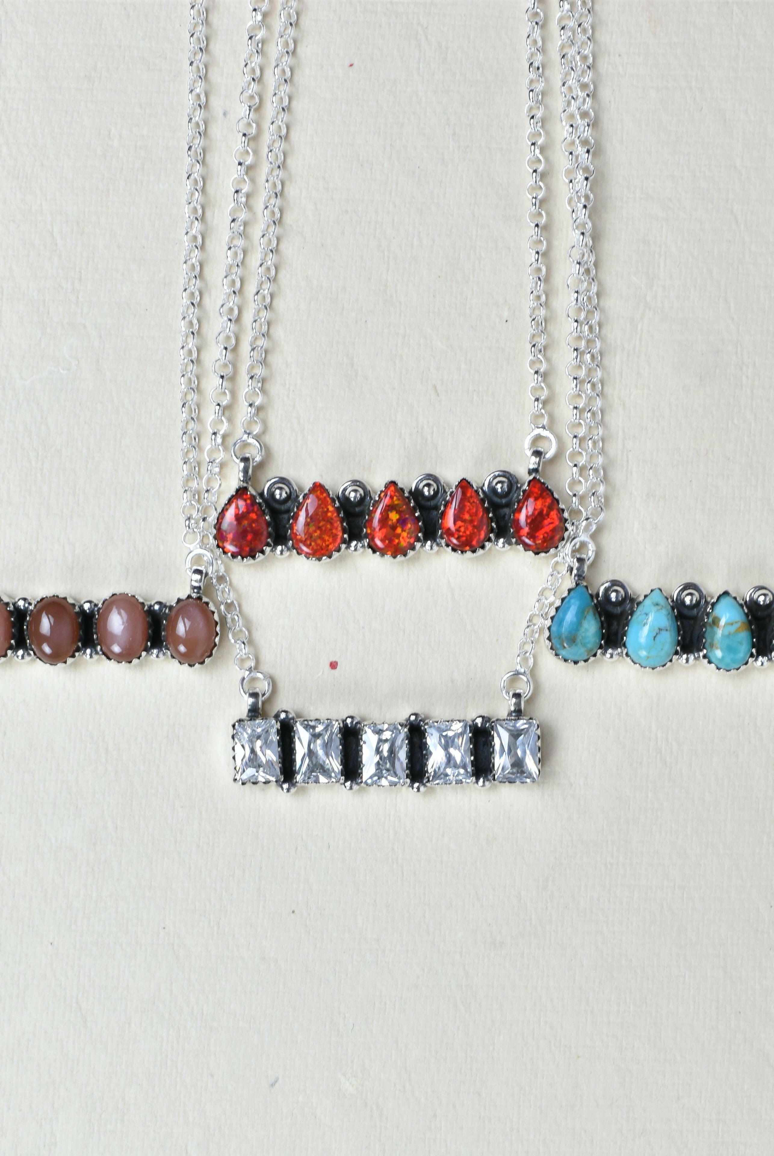 Quintabulous Sterling Silver Necklace-Bar Necklaces-Krush Kandy, Women's Online Fashion Boutique Located in Phoenix, Arizona (Scottsdale Area)