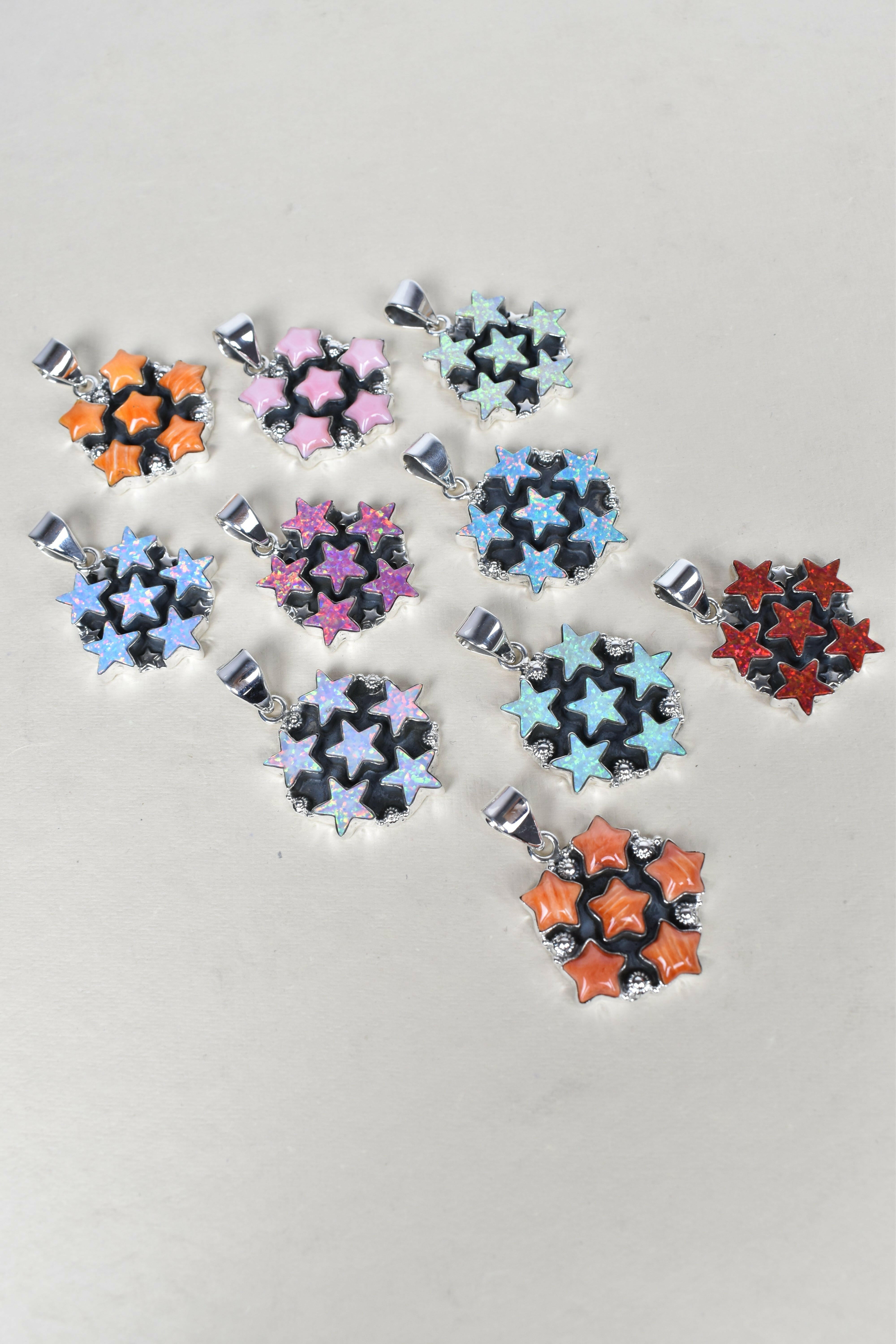 5 Star General Sterling Silver Pendant-Pendant Necklaces-Krush Kandy, Women's Online Fashion Boutique Located in Phoenix, Arizona (Scottsdale Area)