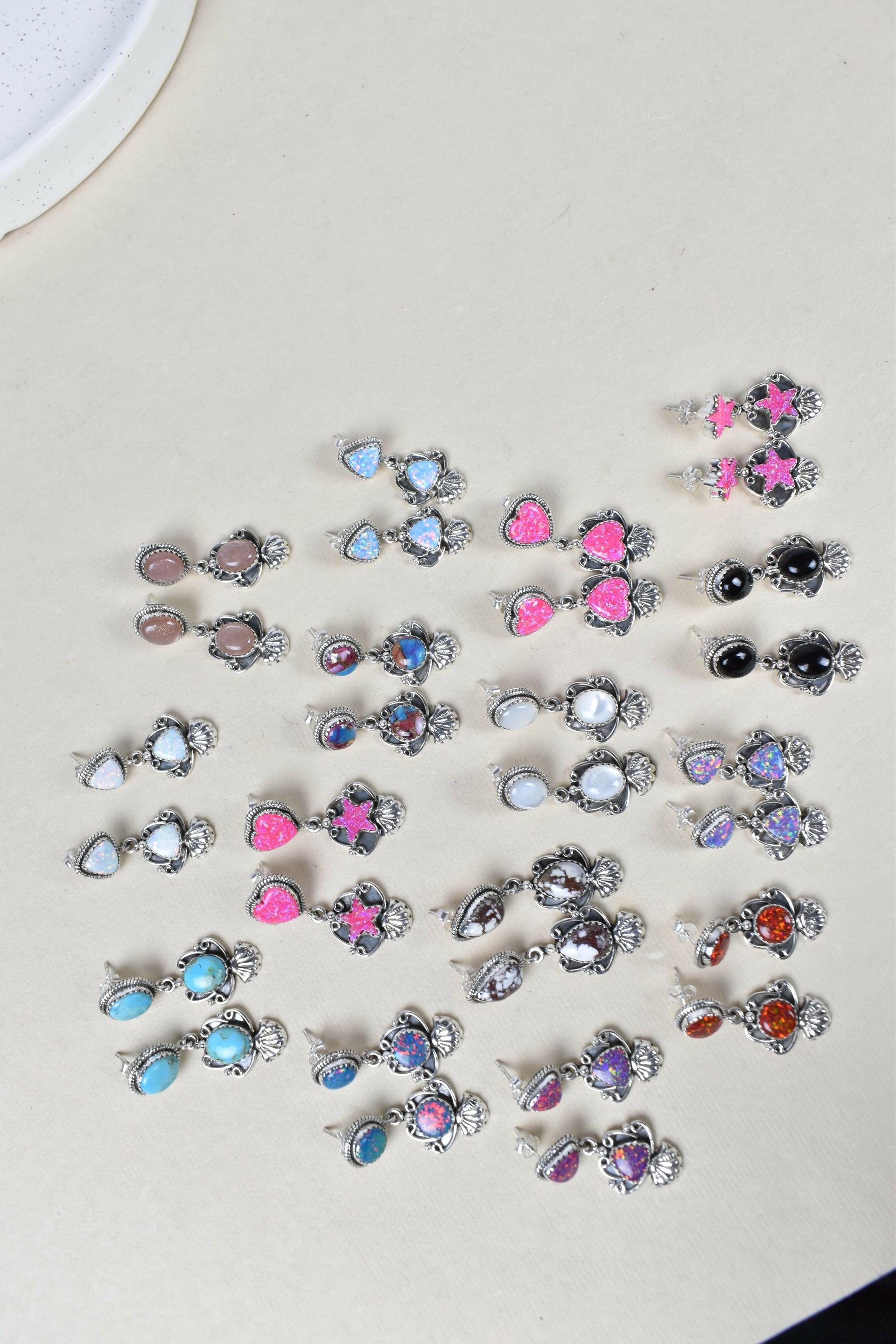 Flounder Fun Earrings-Stud Earrings-Krush Kandy, Women's Online Fashion Boutique Located in Phoenix, Arizona (Scottsdale Area)