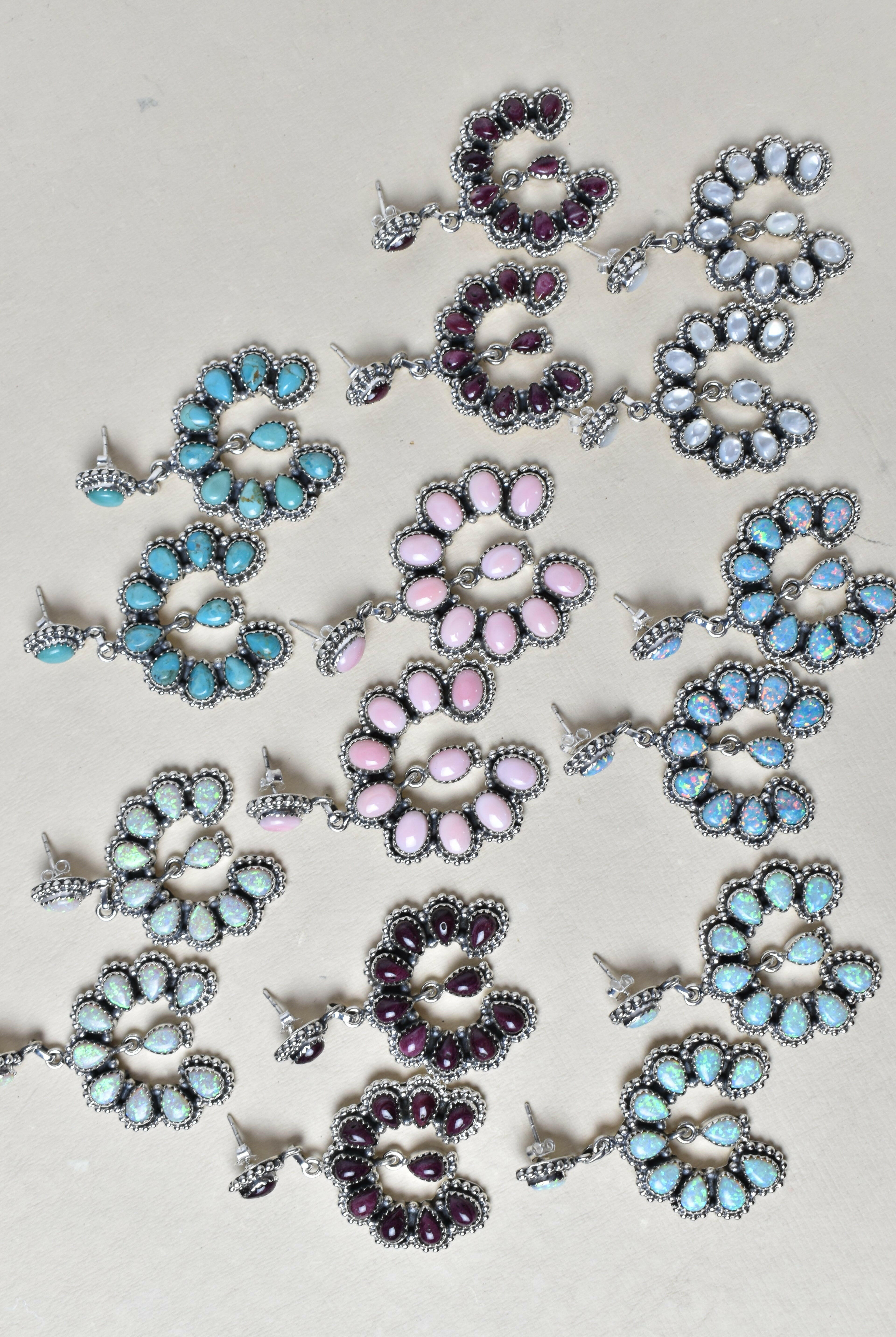 Double Luck Sterling Silver Earrings-Drop Earrings-Krush Kandy, Women's Online Fashion Boutique Located in Phoenix, Arizona (Scottsdale Area)