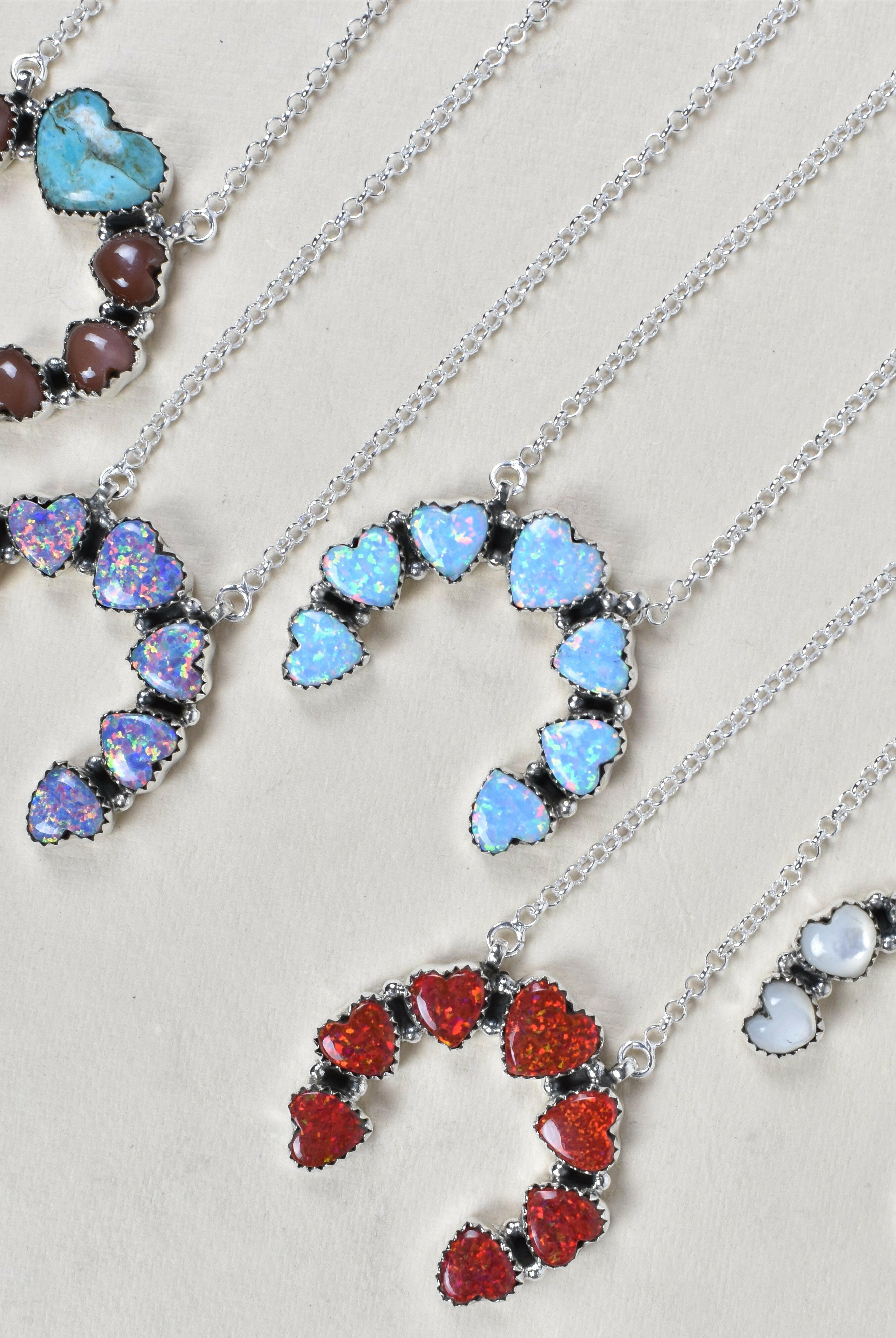 Sterling Silver Lucky Heart Necklace-Chain Necklaces-Krush Kandy, Women's Online Fashion Boutique Located in Phoenix, Arizona (Scottsdale Area)