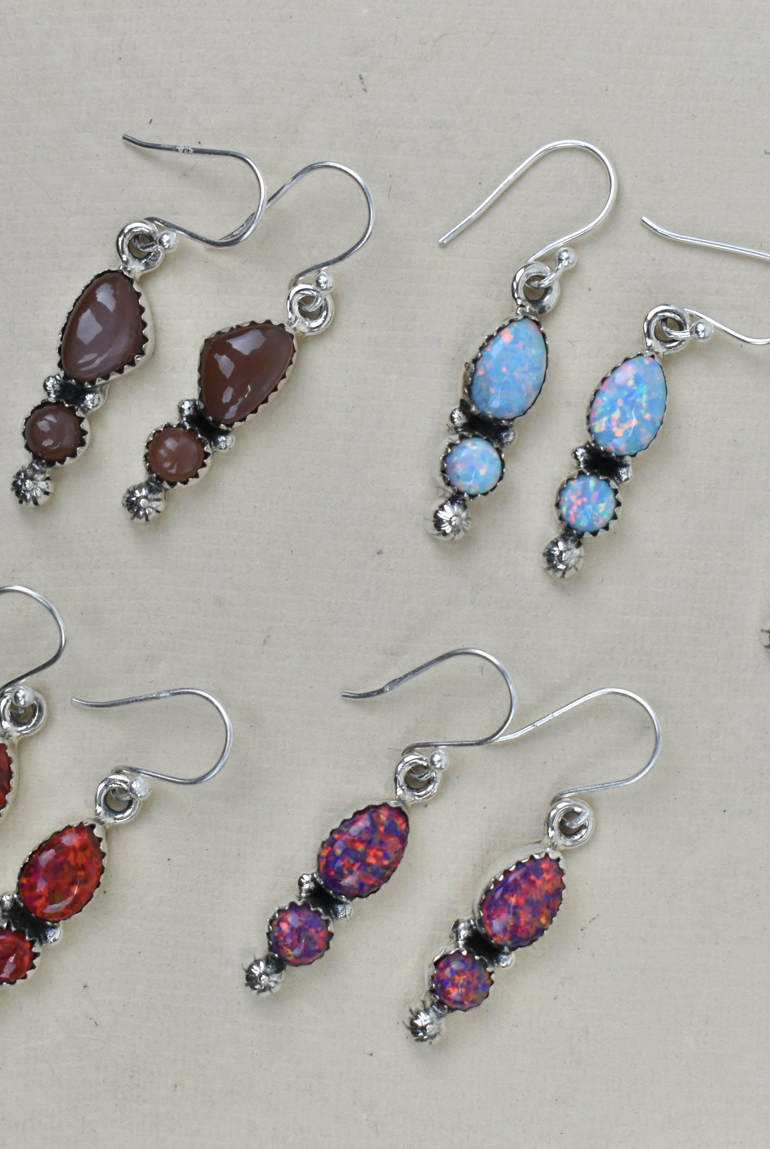 Anti Up Sterling Silver Earrings-Drop Earrings-Krush Kandy, Women's Online Fashion Boutique Located in Phoenix, Arizona (Scottsdale Area)