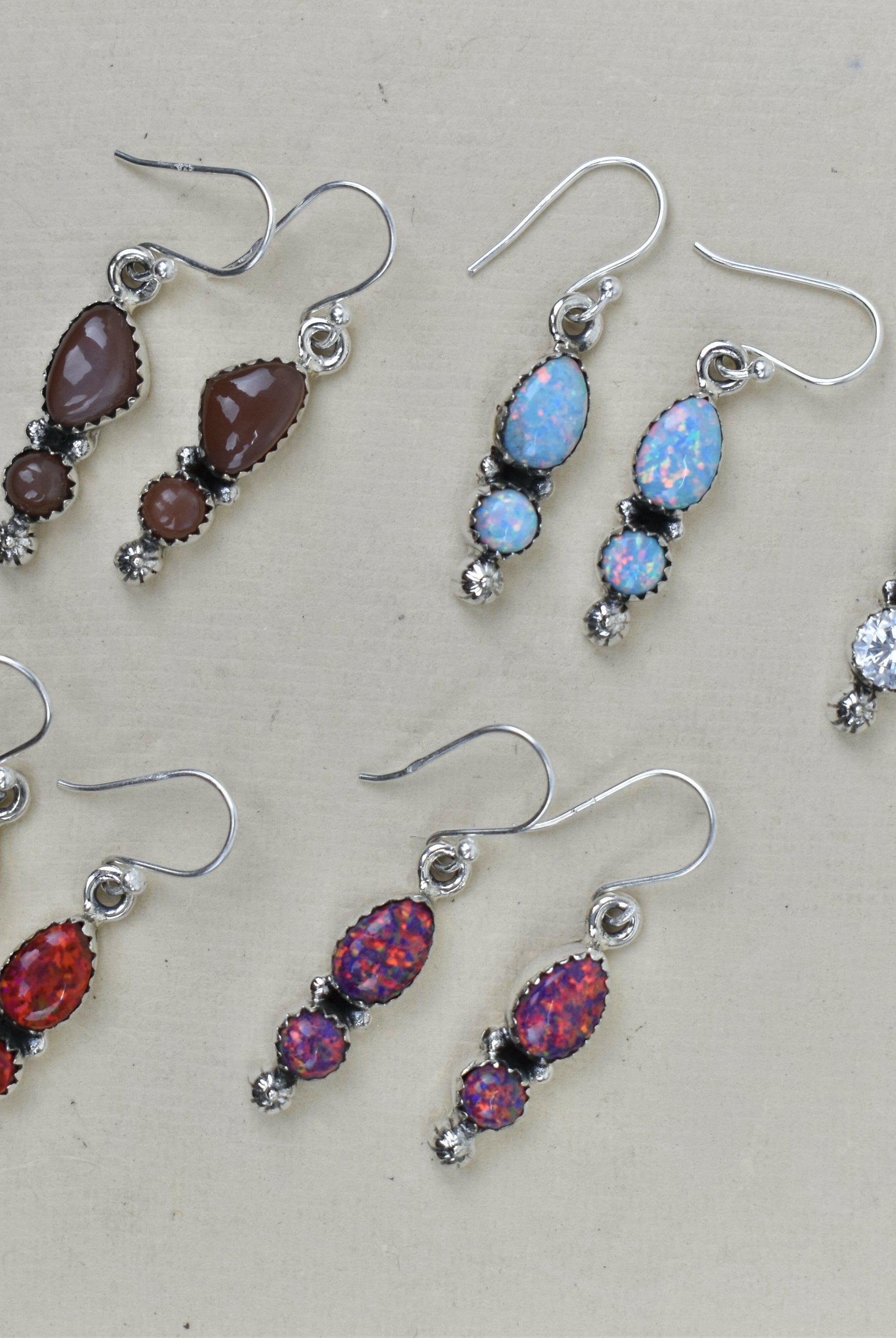 Anti Up Sterling Silver Earrings-Drop Earrings-Krush Kandy, Women's Online Fashion Boutique Located in Phoenix, Arizona (Scottsdale Area)