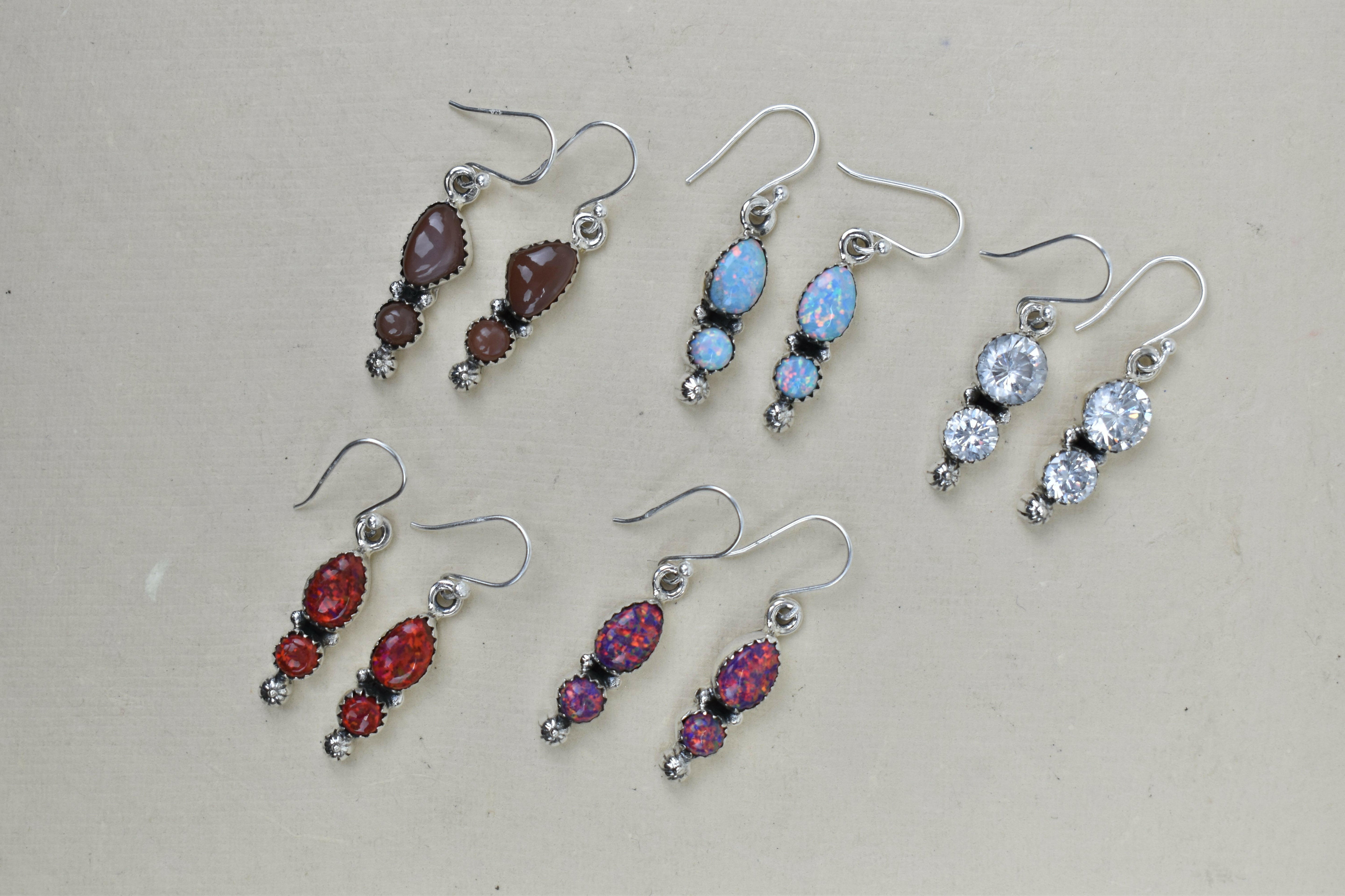 Anti Up Sterling Silver Earrings-Drop Earrings-Krush Kandy, Women's Online Fashion Boutique Located in Phoenix, Arizona (Scottsdale Area)