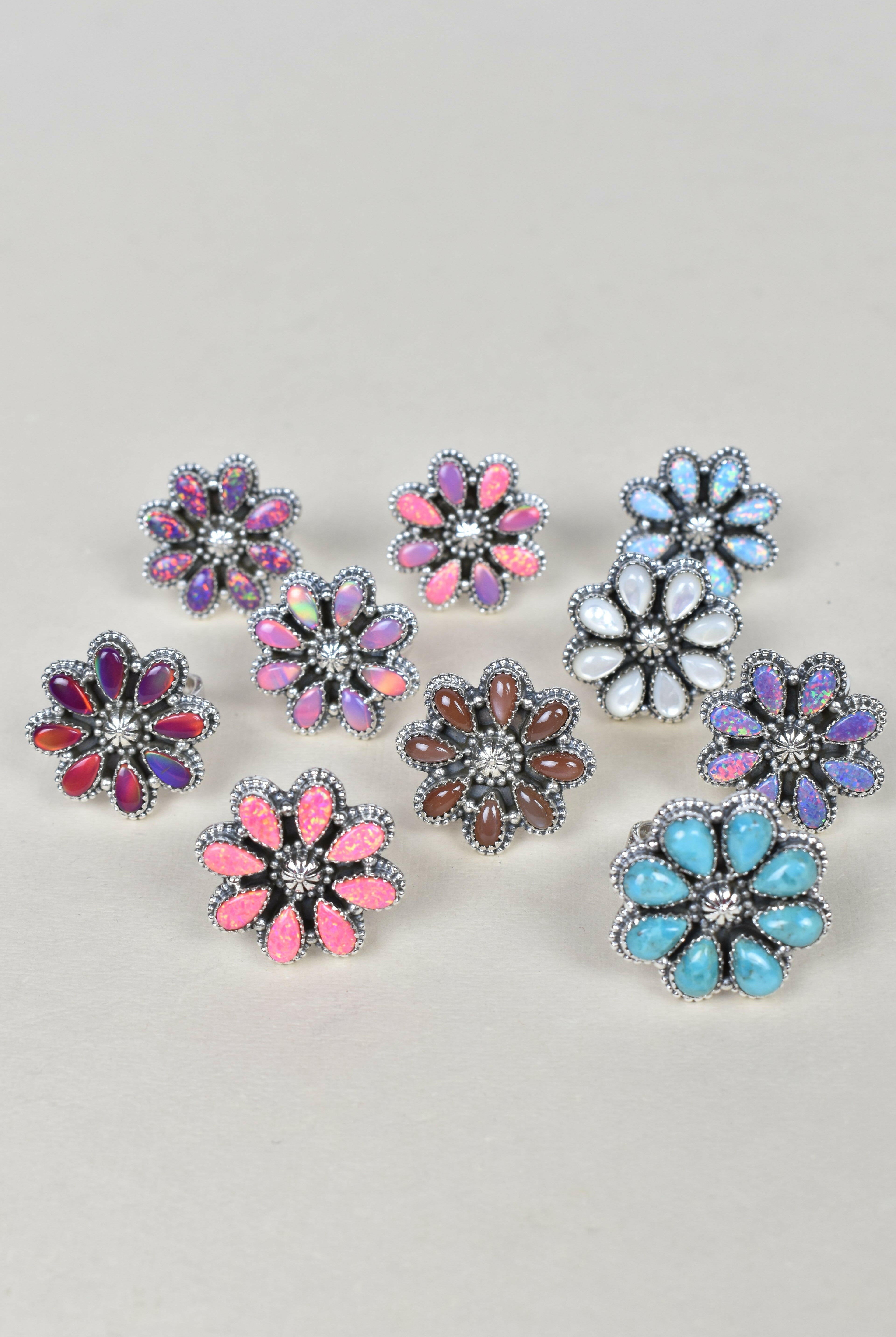 A Daisy A Day Keeps The Blues Away Ring-Cluster Rings-Krush Kandy, Women's Online Fashion Boutique Located in Phoenix, Arizona (Scottsdale Area)