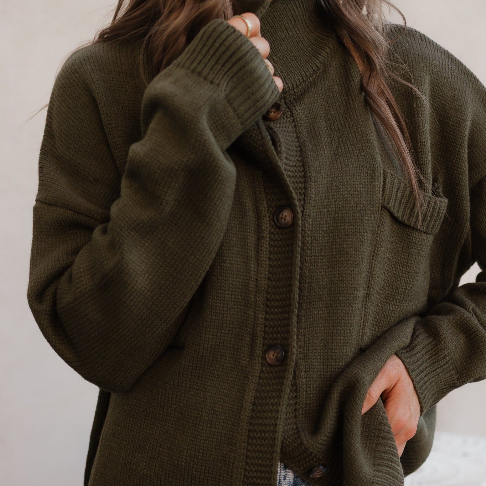 Softbound Button Pocket Cardigan Sweater-Tops-Krush Kandy, Women's Online Fashion Boutique Located in Phoenix, Arizona (Scottsdale Area)