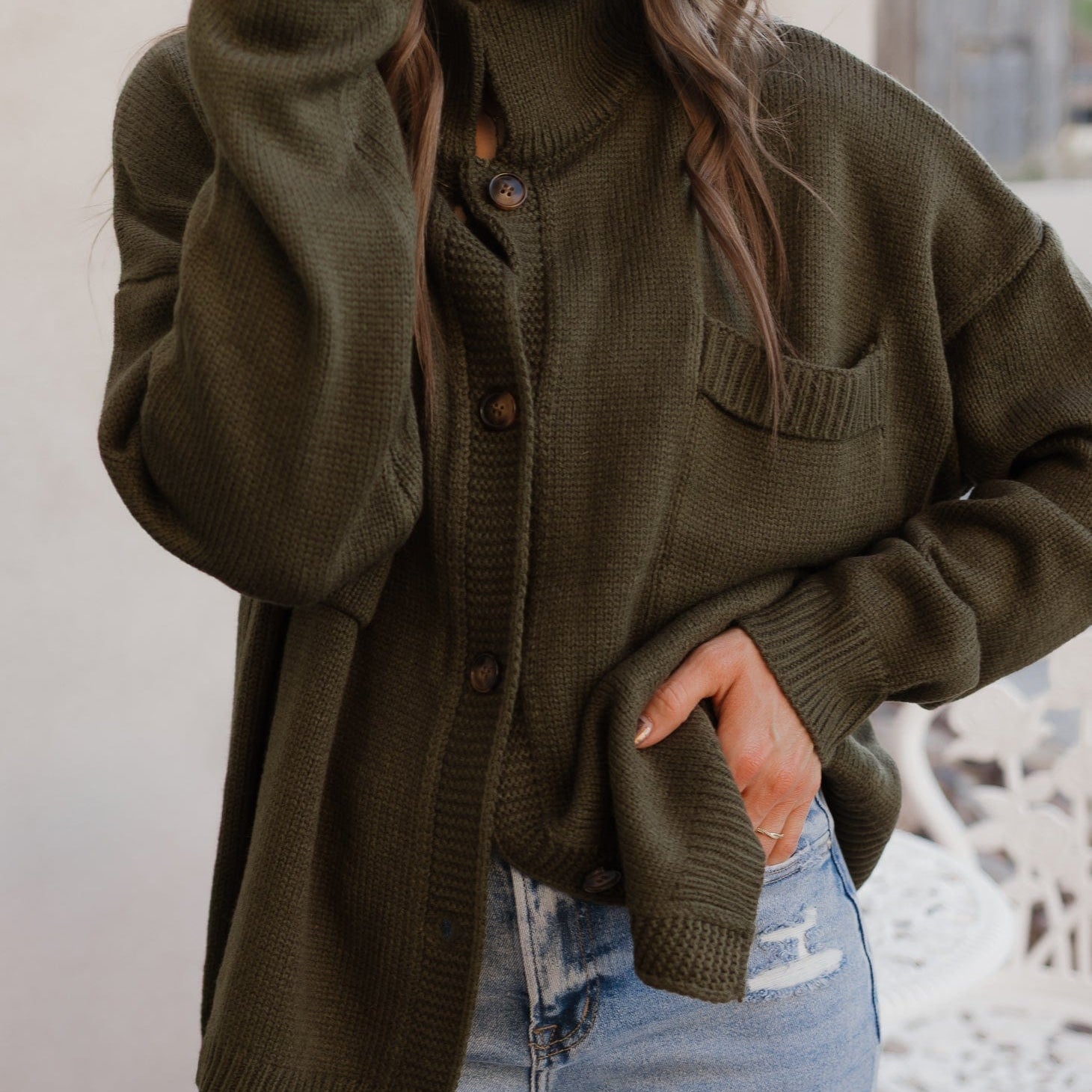 Softbound Button Pocket Cardigan Sweater-Tops-Krush Kandy, Women's Online Fashion Boutique Located in Phoenix, Arizona (Scottsdale Area)
