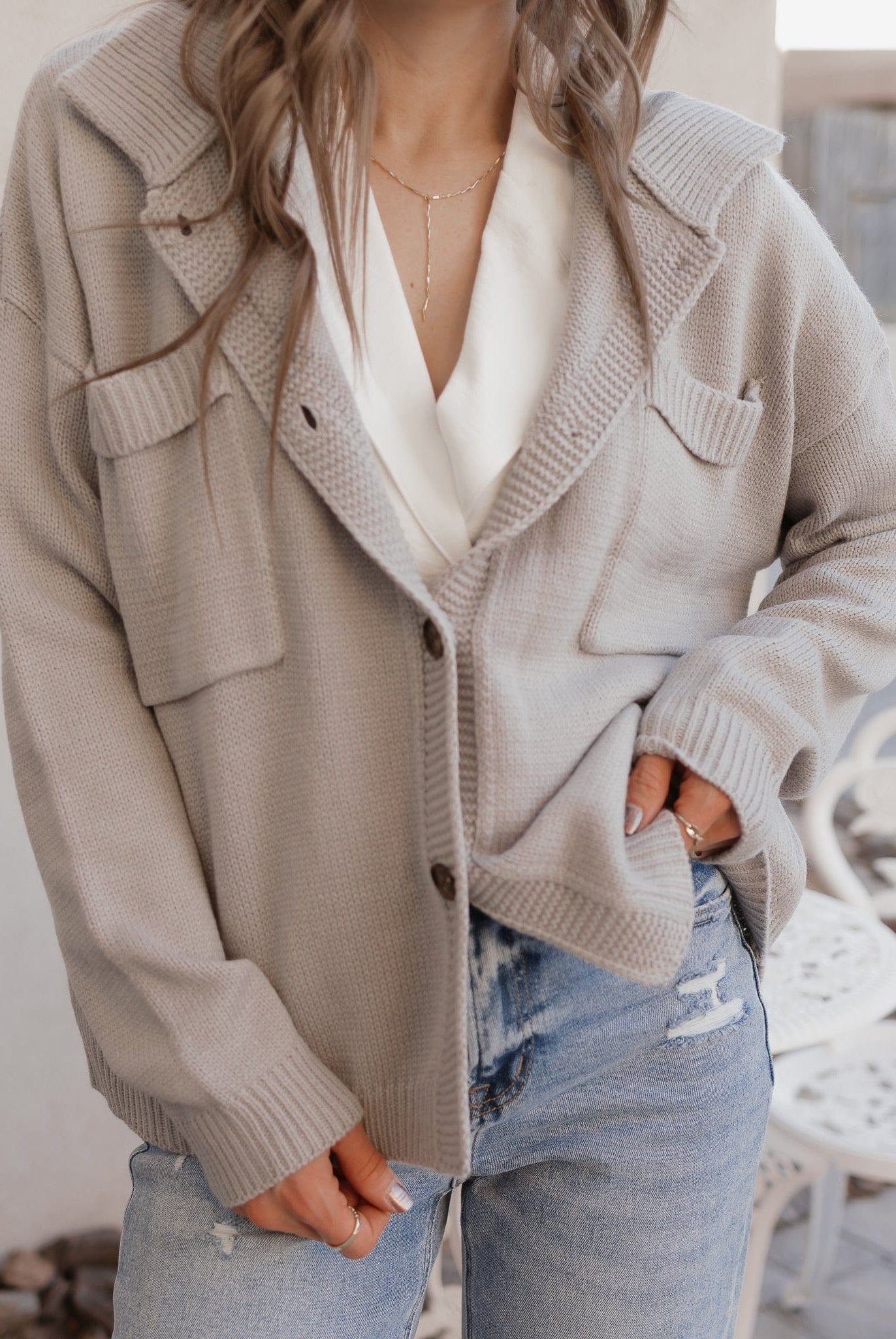 Softbound Button Pocket Cardigan Sweater-Tops-Krush Kandy, Women's Online Fashion Boutique Located in Phoenix, Arizona (Scottsdale Area)