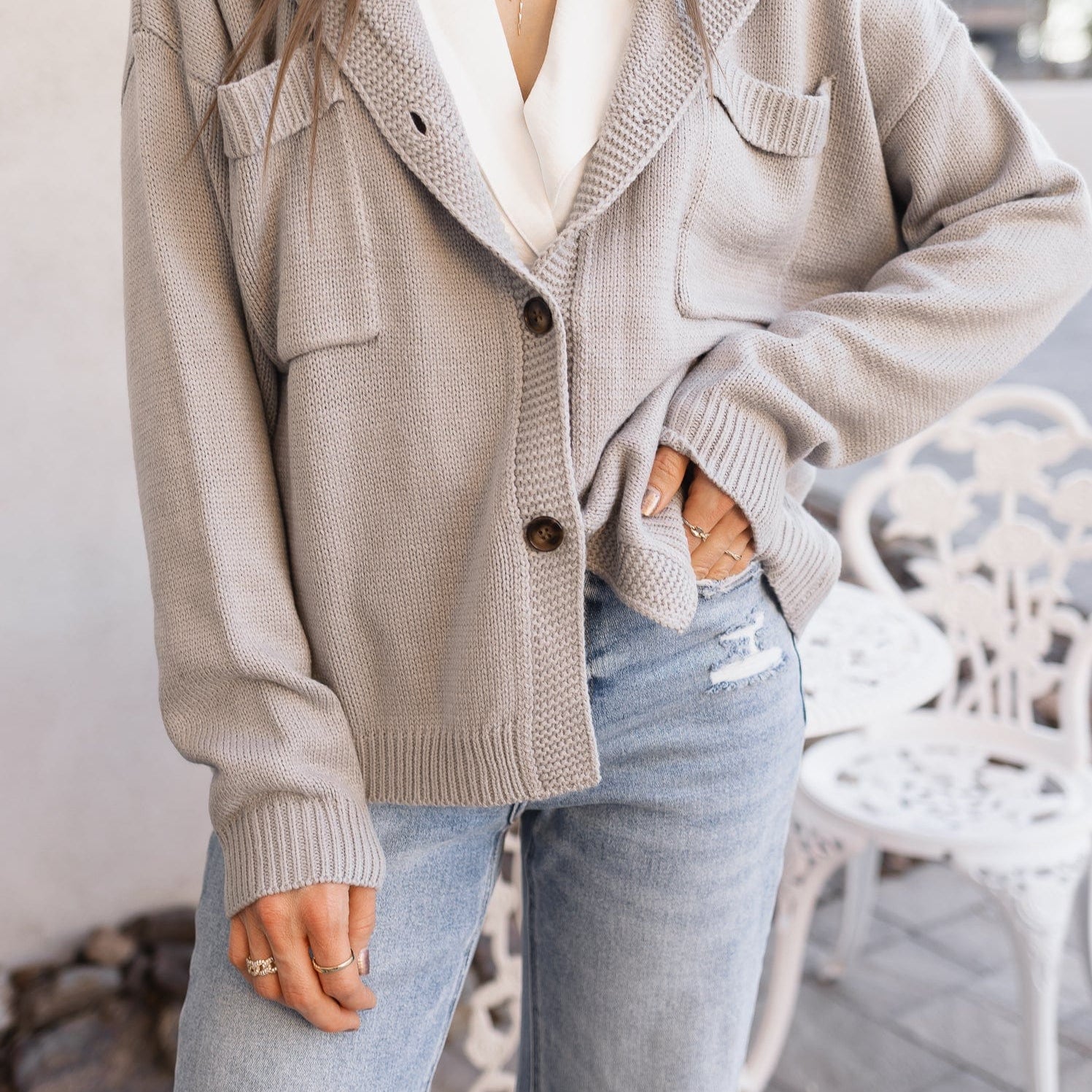 Softbound Button Pocket Cardigan Sweater-Tops-Krush Kandy, Women's Online Fashion Boutique Located in Phoenix, Arizona (Scottsdale Area)