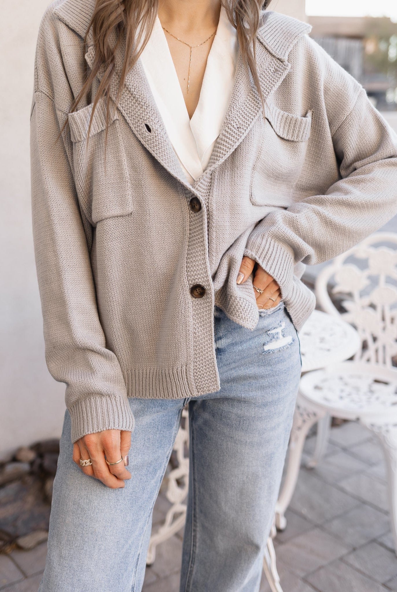 Softbound Button Pocket Cardigan Sweater-Tops-Krush Kandy, Women's Online Fashion Boutique Located in Phoenix, Arizona (Scottsdale Area)