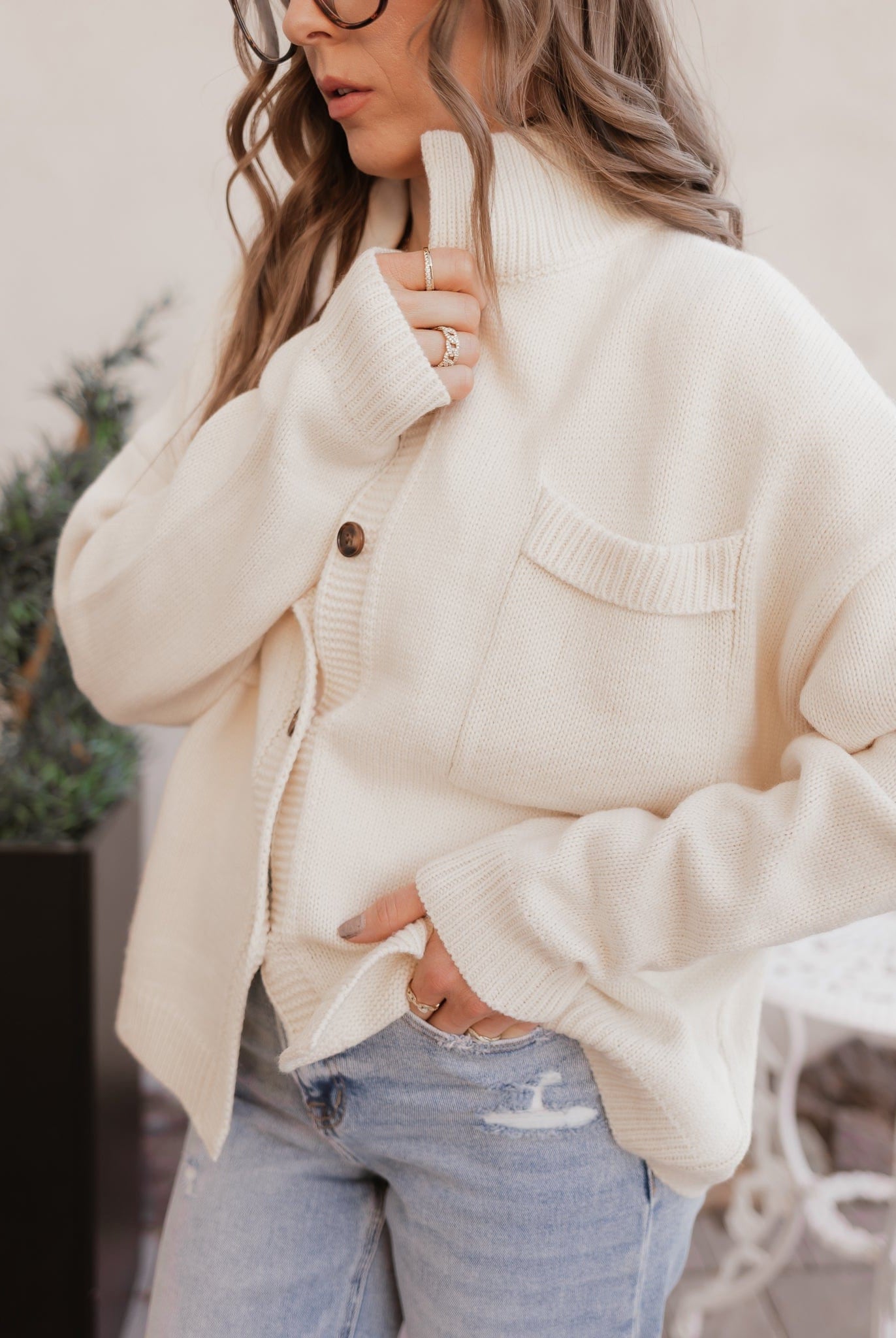 Softbound Button Pocket Cardigan Sweater-Tops-Krush Kandy, Women's Online Fashion Boutique Located in Phoenix, Arizona (Scottsdale Area)