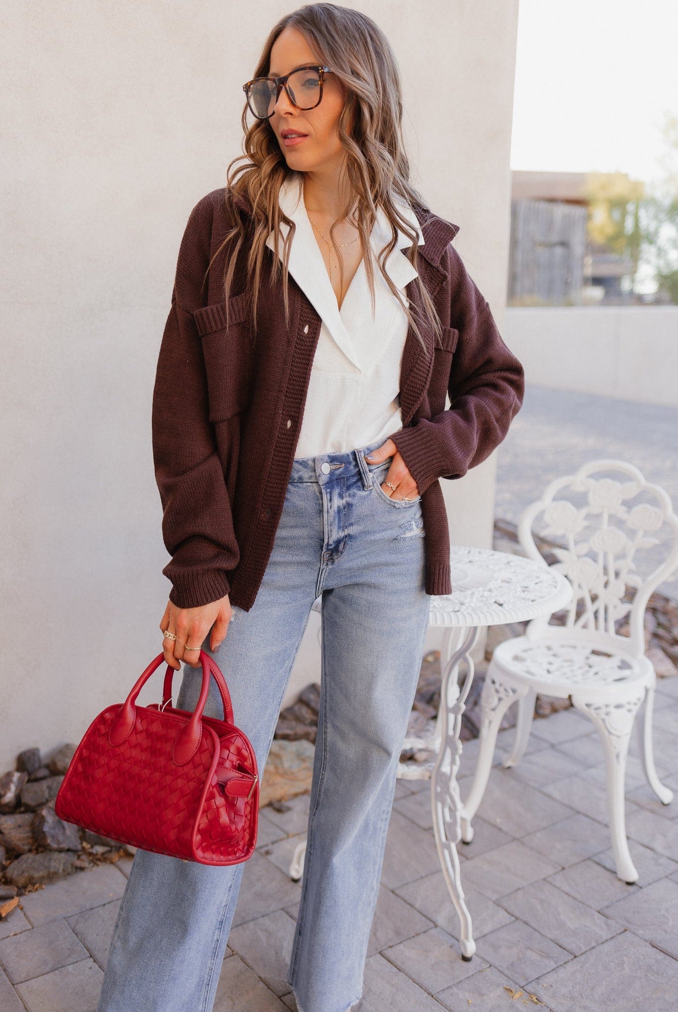 Boardwalk Breeze Collared Blouse-Tops-Krush Kandy, Women's Online Fashion Boutique Located in Phoenix, Arizona (Scottsdale Area)