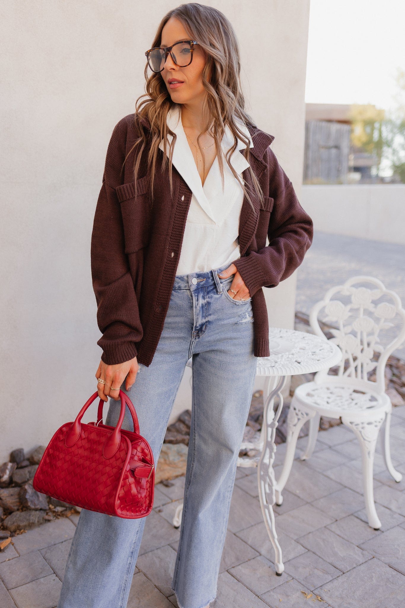 Boardwalk Breeze Collared Blouse-Tops-Krush Kandy, Women's Online Fashion Boutique Located in Phoenix, Arizona (Scottsdale Area)
