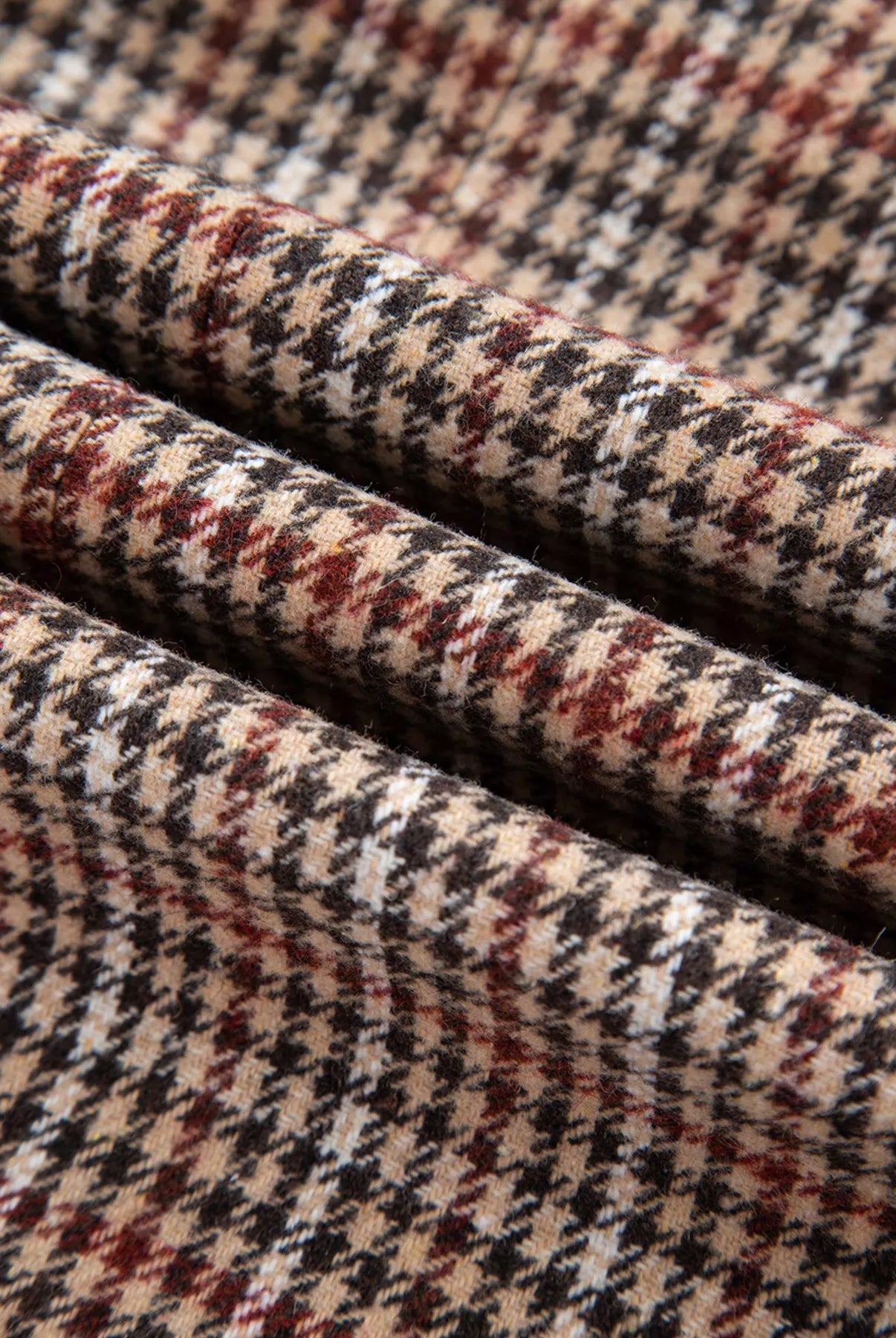 Houndstooth Lapel Collar Blazer-Blazers-Krush Kandy, Women's Online Fashion Boutique Located in Phoenix, Arizona (Scottsdale Area)