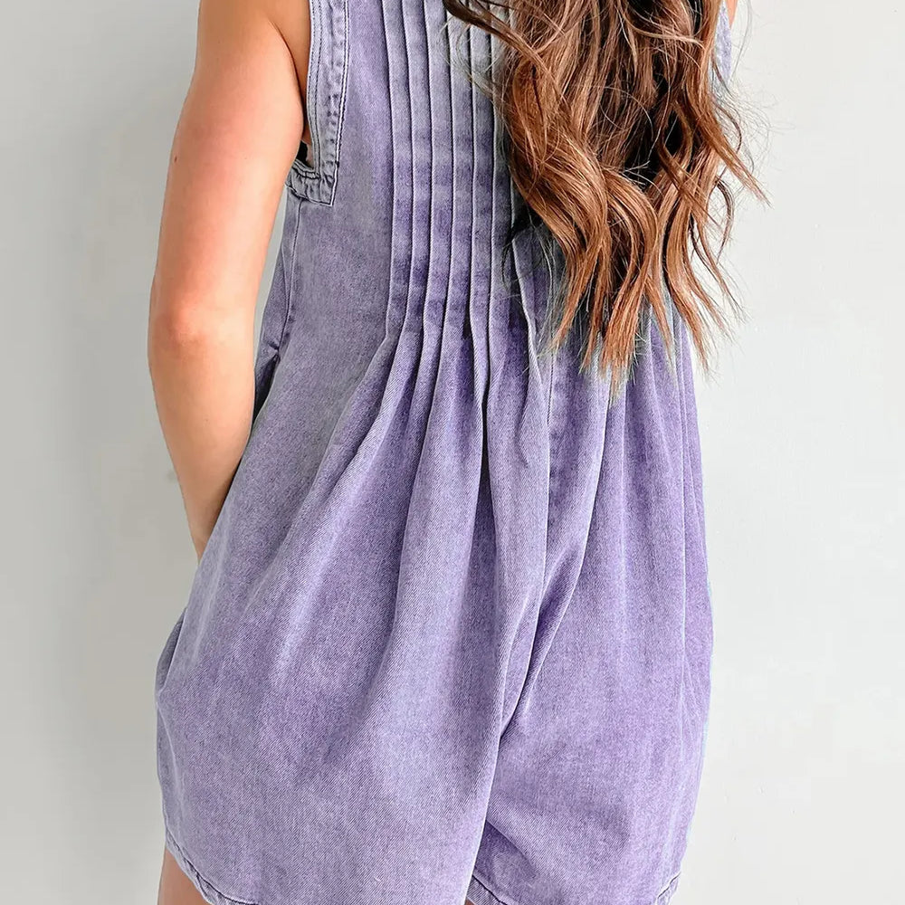 Tied Romper with Pockets-Jumpsuits & Rompers-Krush Kandy, Women's Online Fashion Boutique Located in Phoenix, Arizona (Scottsdale Area)