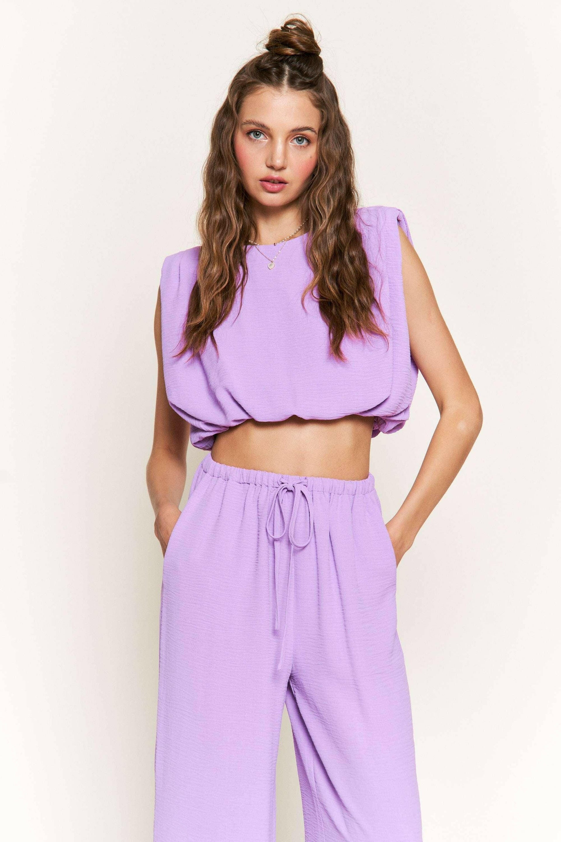 Lilac Luxe Crop Top-Tops-Krush Kandy, Women's Online Fashion Boutique Located in Phoenix, Arizona (Scottsdale Area)