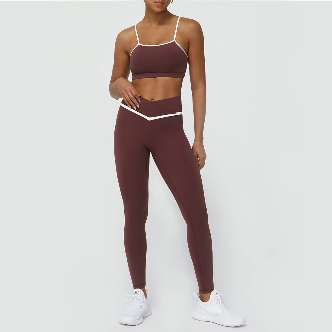 Color-Blocked Activewear Set-Leggings-Krush Kandy, Women's Online Fashion Boutique Located in Phoenix, Arizona (Scottsdale Area)