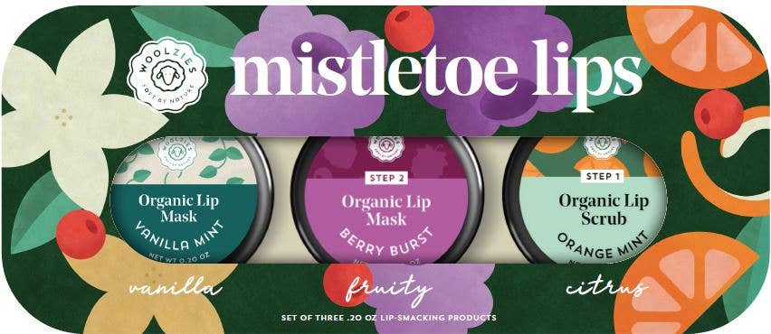 Mistletoe Lips Set Of 3-Accessories-Krush Kandy, Women's Online Fashion Boutique Located in Phoenix, Arizona (Scottsdale Area)