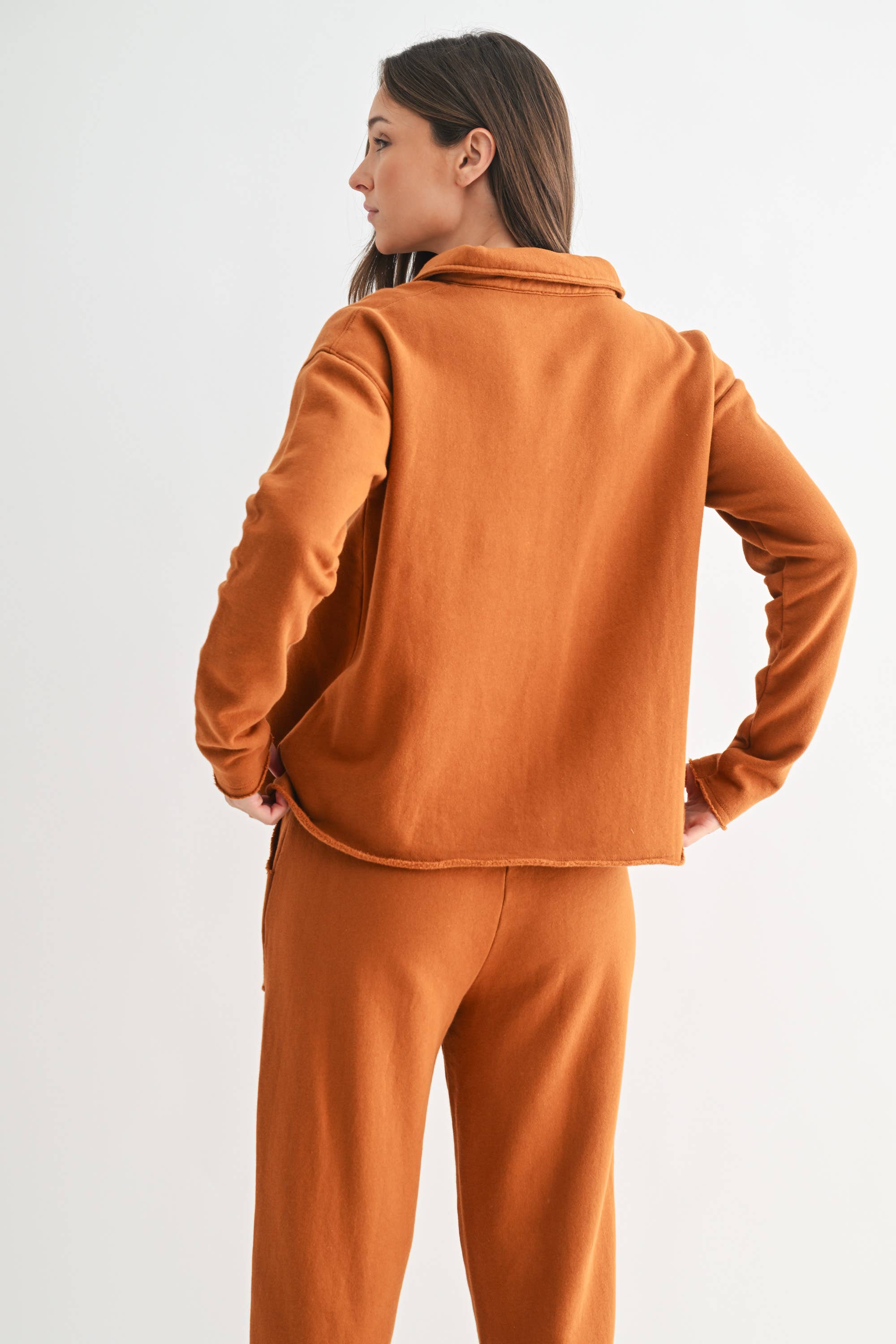 Henley Style Long Sleeve V-Neck Top-Long Sleeve Tops-Krush Kandy, Women's Online Fashion Boutique Located in Phoenix, Arizona (Scottsdale Area)