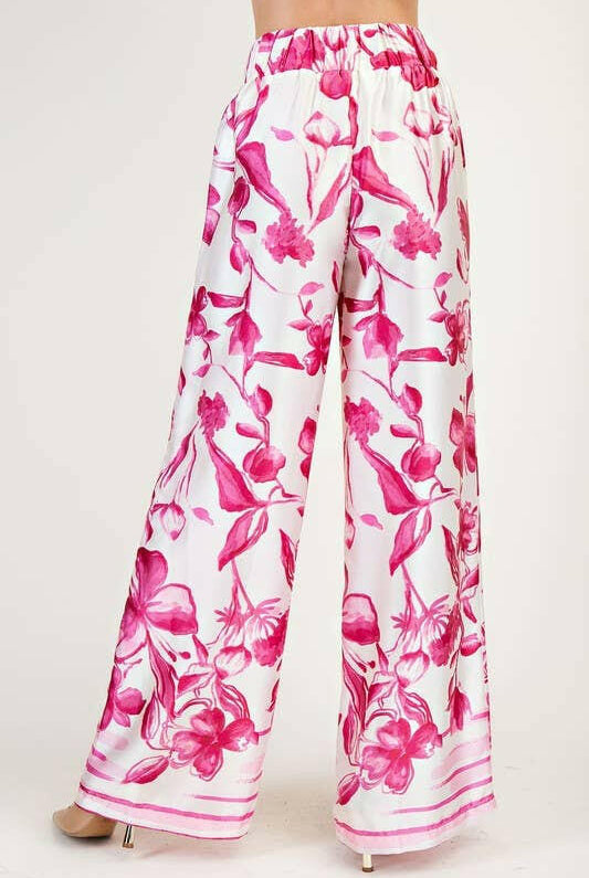Resort Ready Printed Wide-Leg Pants-Pants-Krush Kandy, Women's Online Fashion Boutique Located in Phoenix, Arizona (Scottsdale Area)