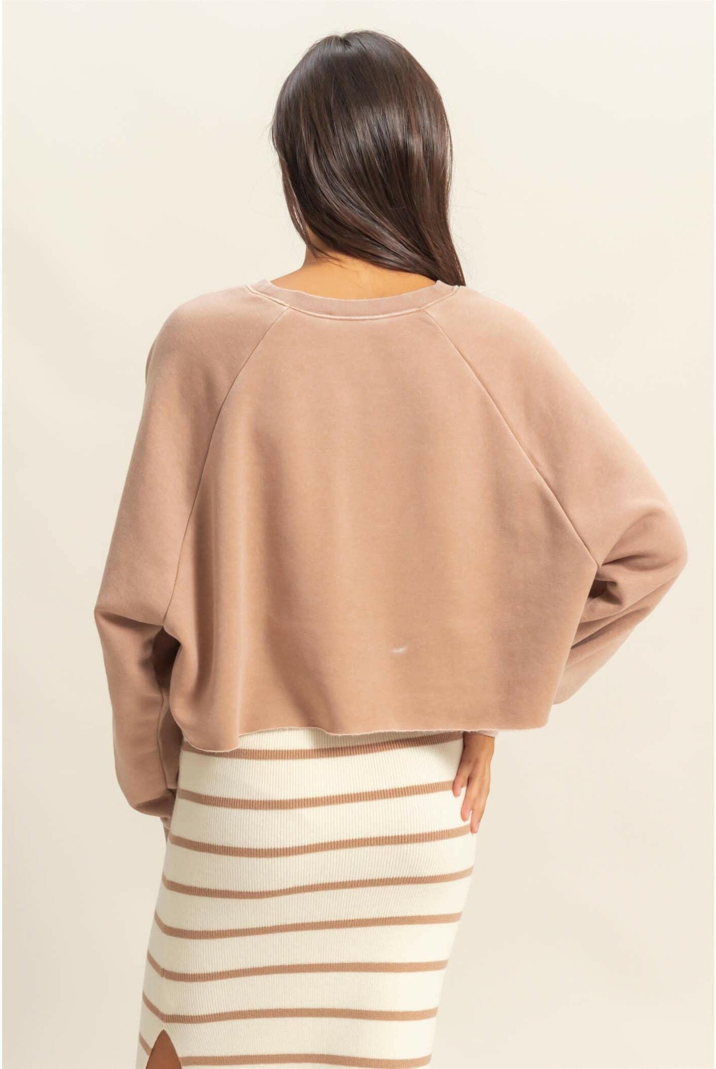 Chill Mode Cropped Sweatshirt-Sweatshirt-Krush Kandy, Women's Online Fashion Boutique Located in Phoenix, Arizona (Scottsdale Area)
