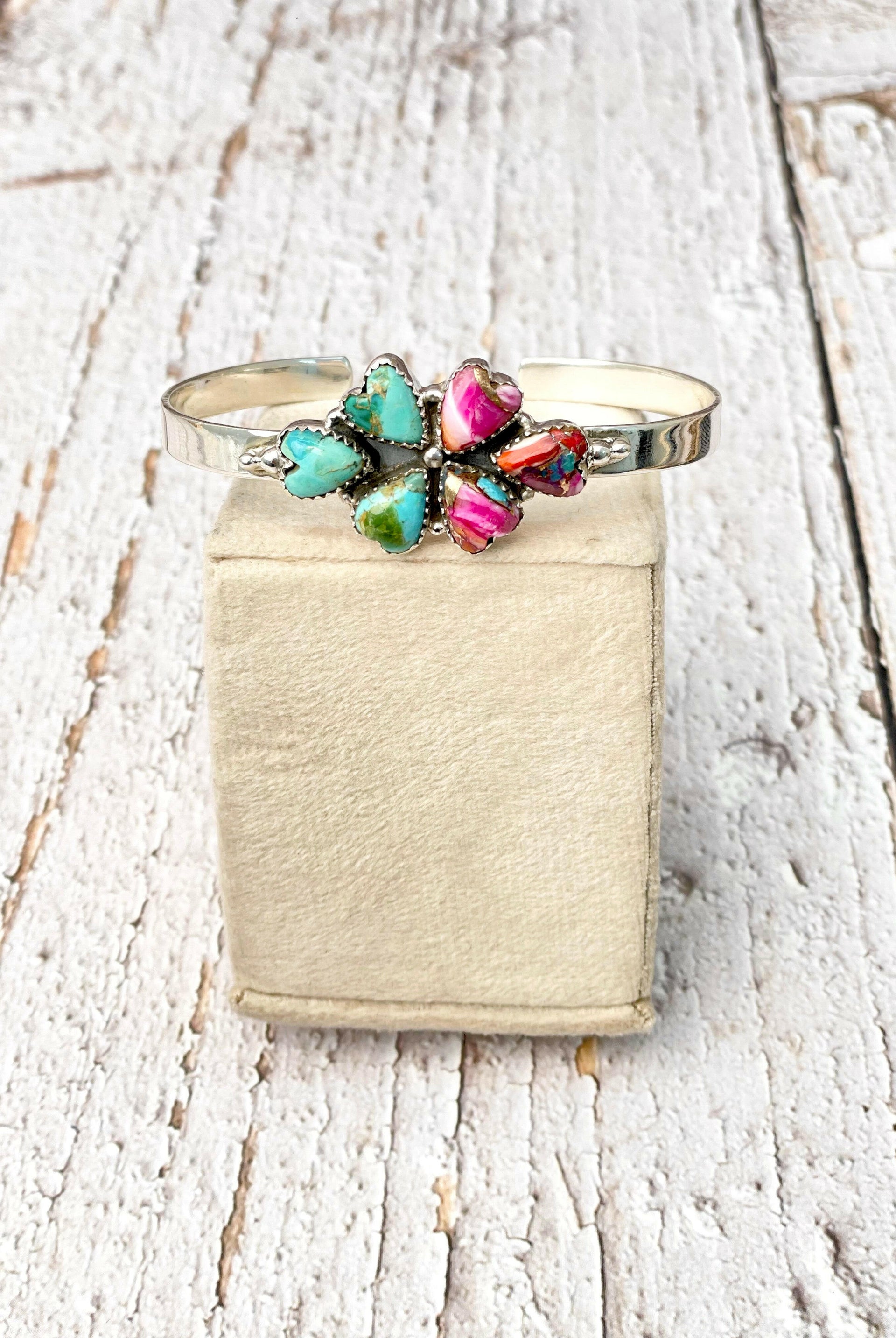 Desert Dreams Stone Cluster Cuffs-Bracelets-Krush Kandy, Women's Online Fashion Boutique Located in Phoenix, Arizona (Scottsdale Area)